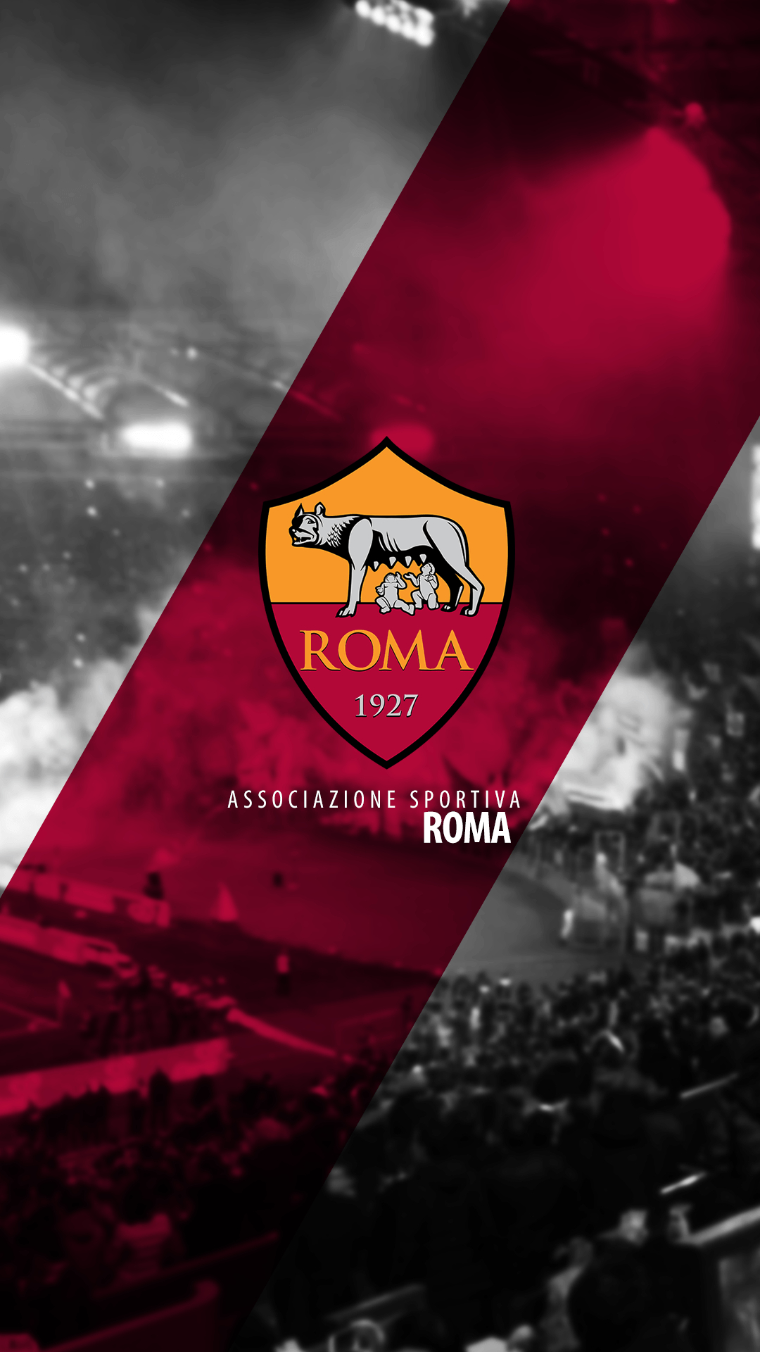 AS Roma, Hintergrundbild, Fußball, Sport, Italien, 1080x1920 Full HD Handy