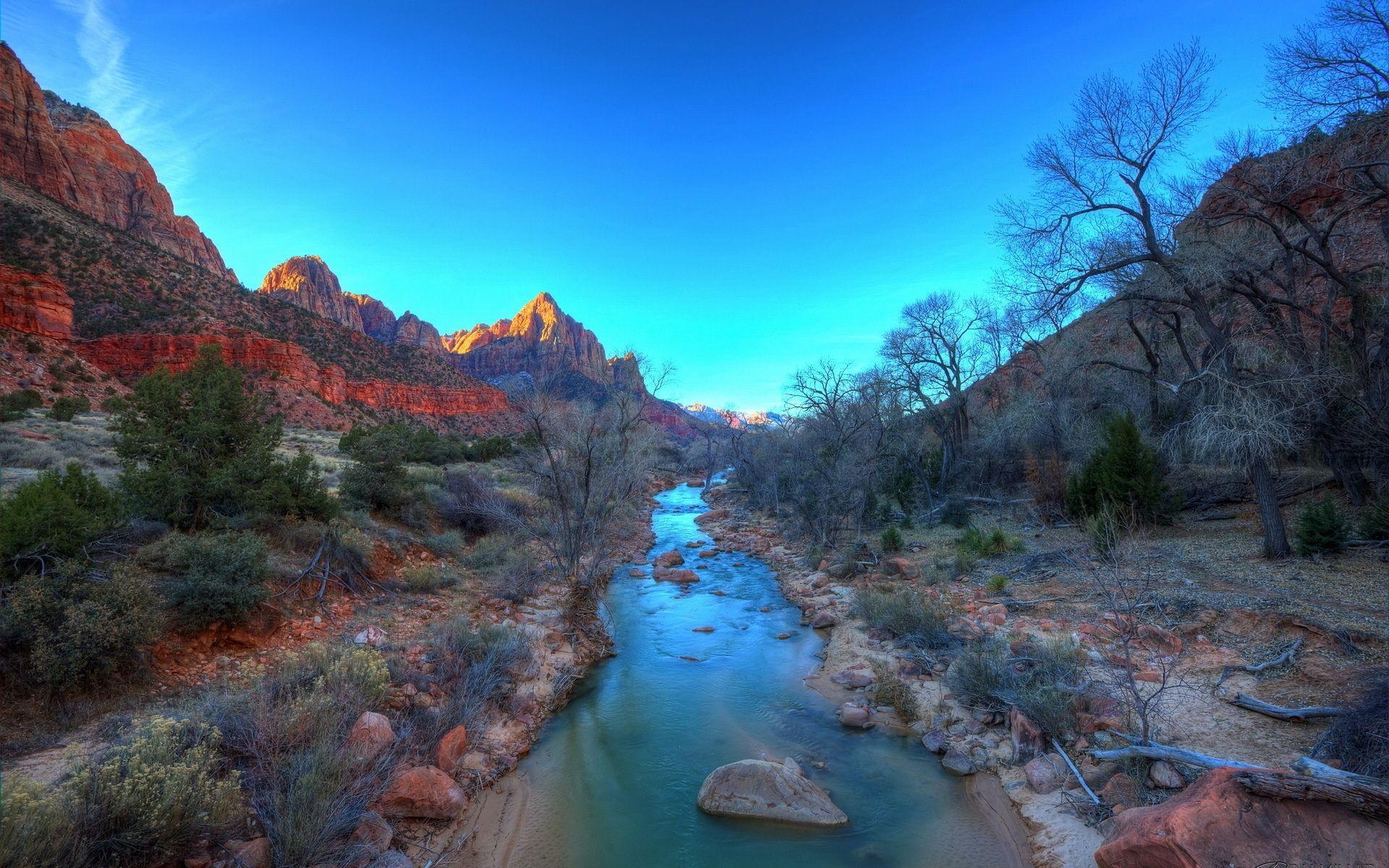 Zion Nationalpark, Landschaft, Natur, Utah, USA, 1920x1200 HD Desktop