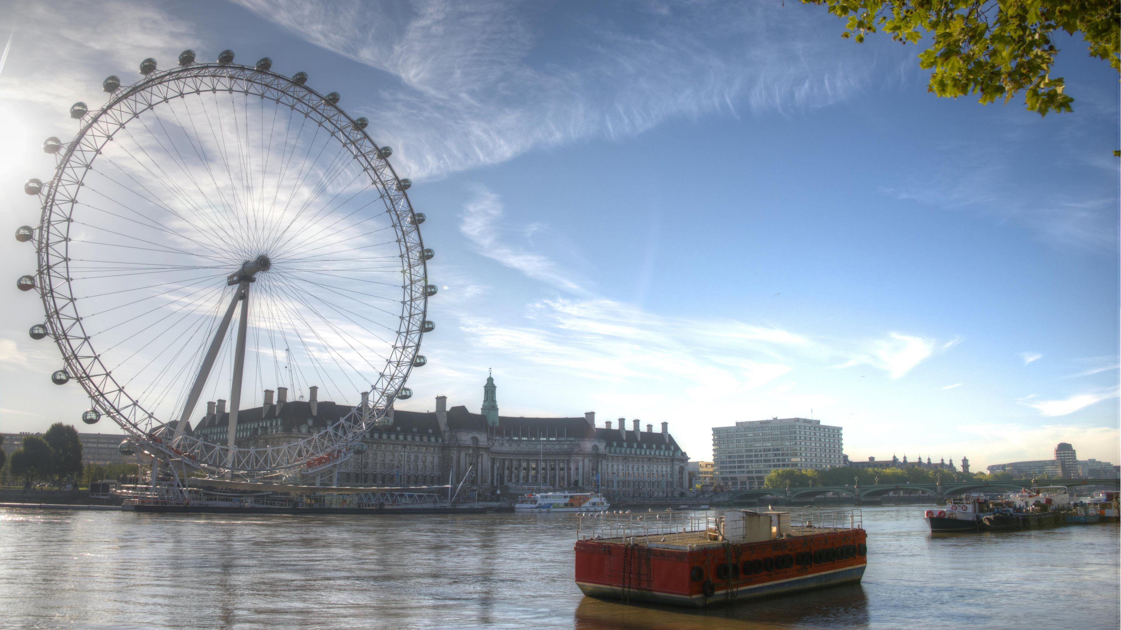 London Eye, HD, Hintergrund, Großbritannien, Reisen, 3840x2160 4K Desktop