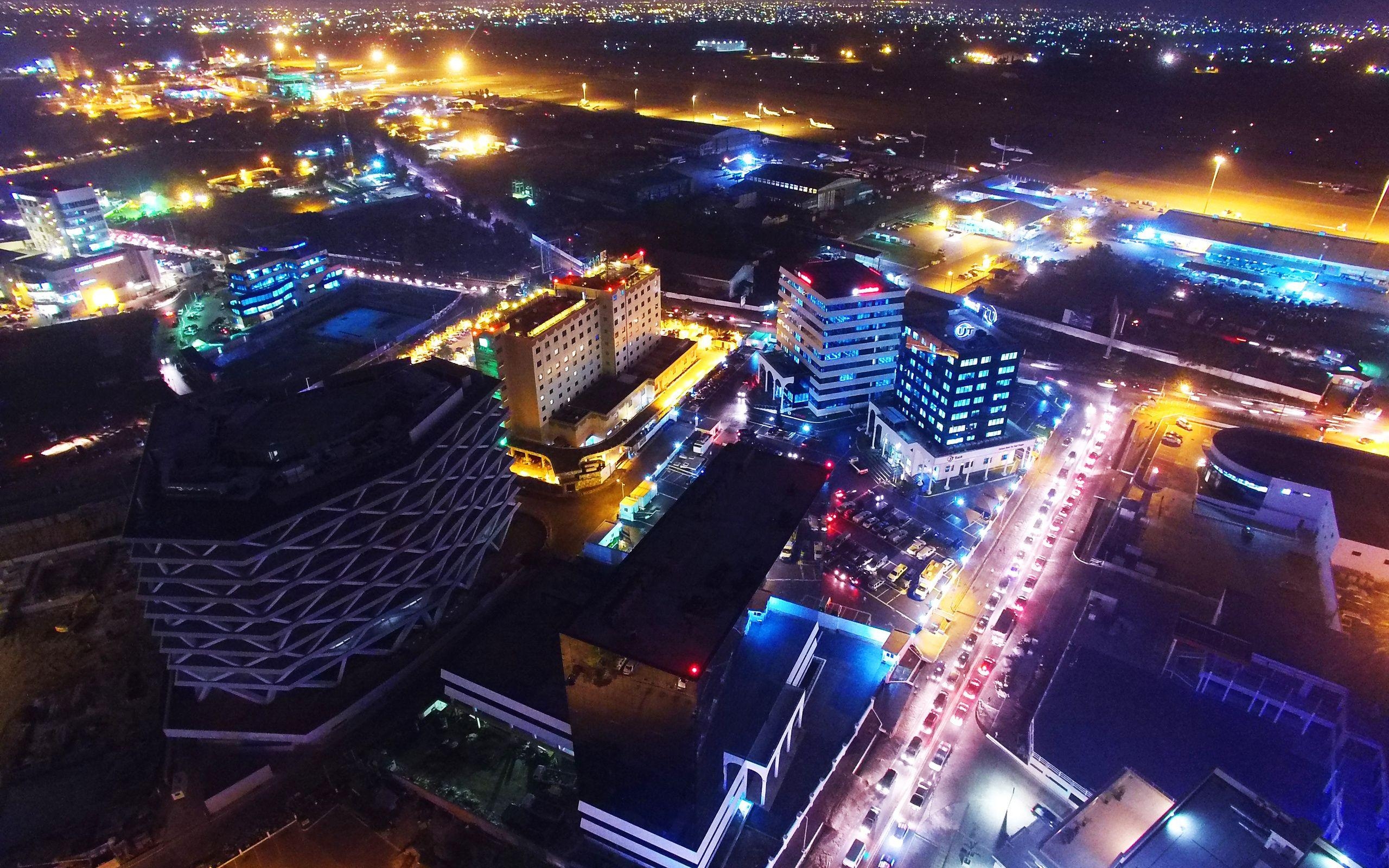 Accra, Ghana, Nacht, Stadt, Reisen, 2560x1600 HD Desktop