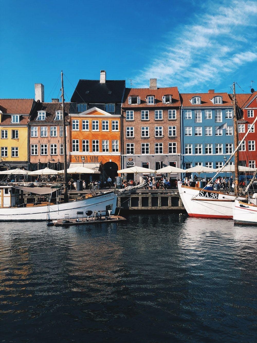 Nyhavn, Dänemark, Kopenhagen, Skandinavien, Hintergrund, 1000x1340 HD Handy