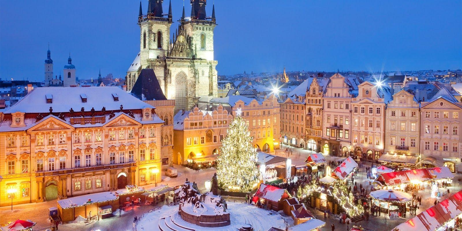 Weihnachtsmarkt Prag, Tschechien, Top Qualität, Reisen, 1600x800 Dual Screen Desktop