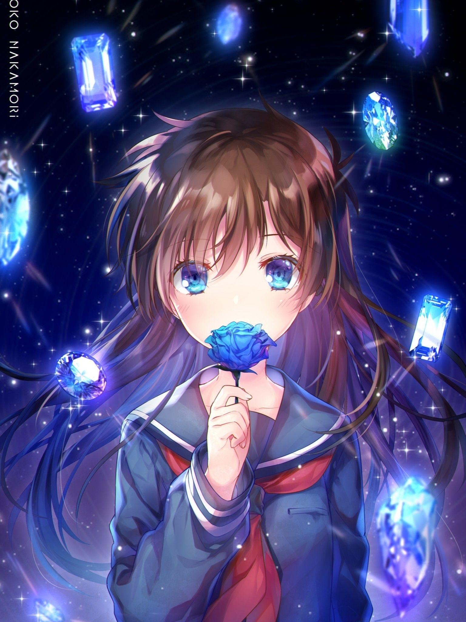 Magic Kaito, Aoko Nakamori, Schuluniform, Anime, Download, 1540x2050 HD Handy