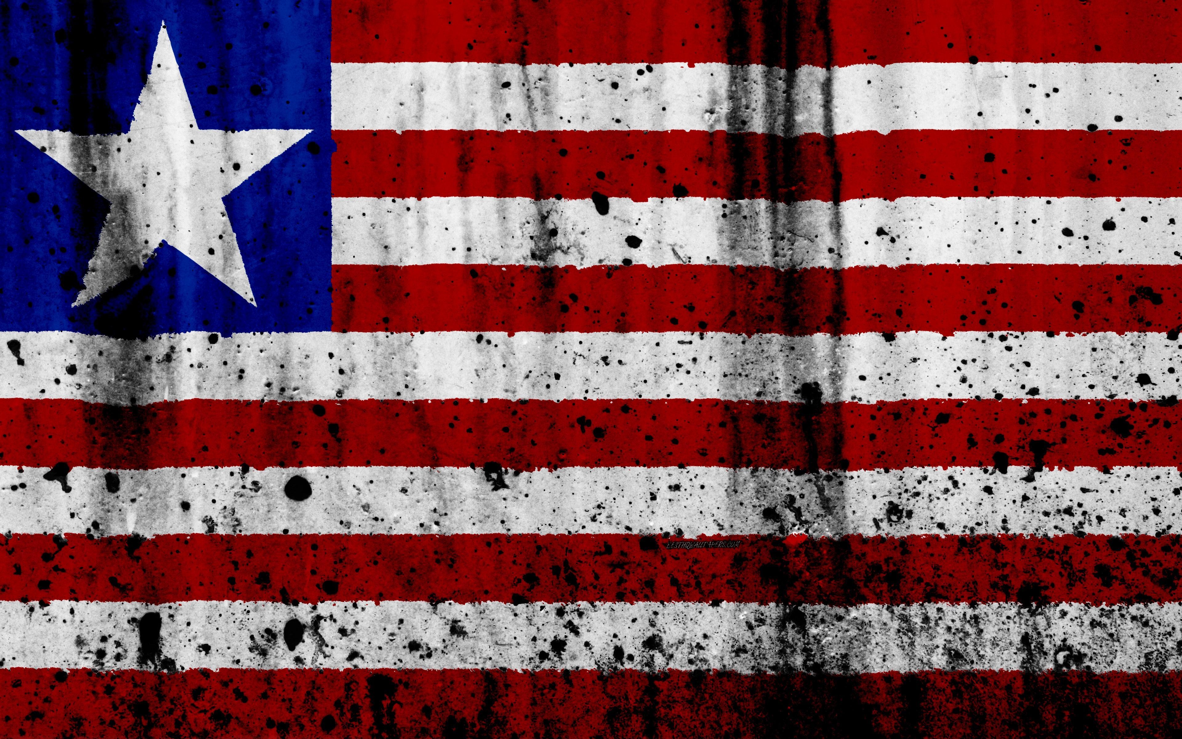 Liberia, Flagge, Symbol, Nation, Westafrika, 3840x2400 4K Desktop