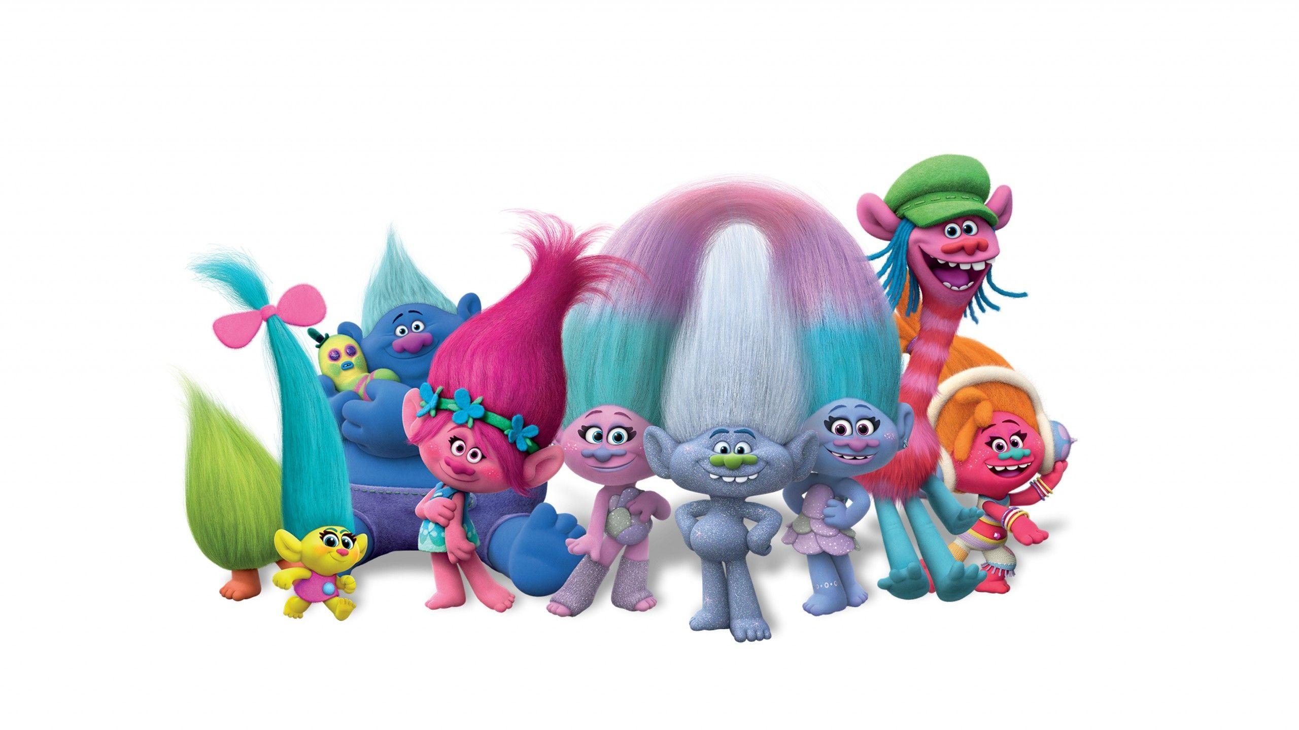 Trolls, DreamWorks Animation, 4K, Filme, Animation, 2560x1440 HD Desktop