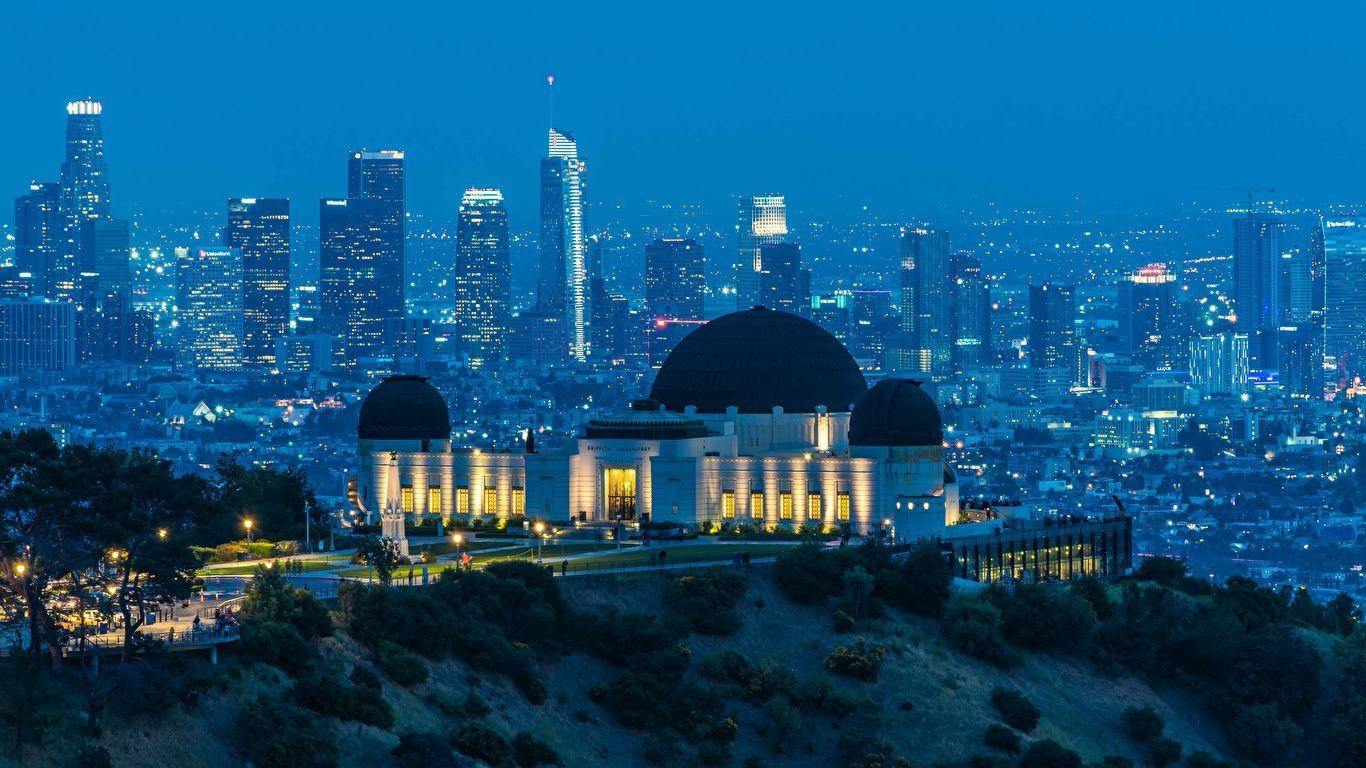 Desktop, USA, Griffith Observatorium, Los Angeles, Reisen, 1370x770 HD Desktop