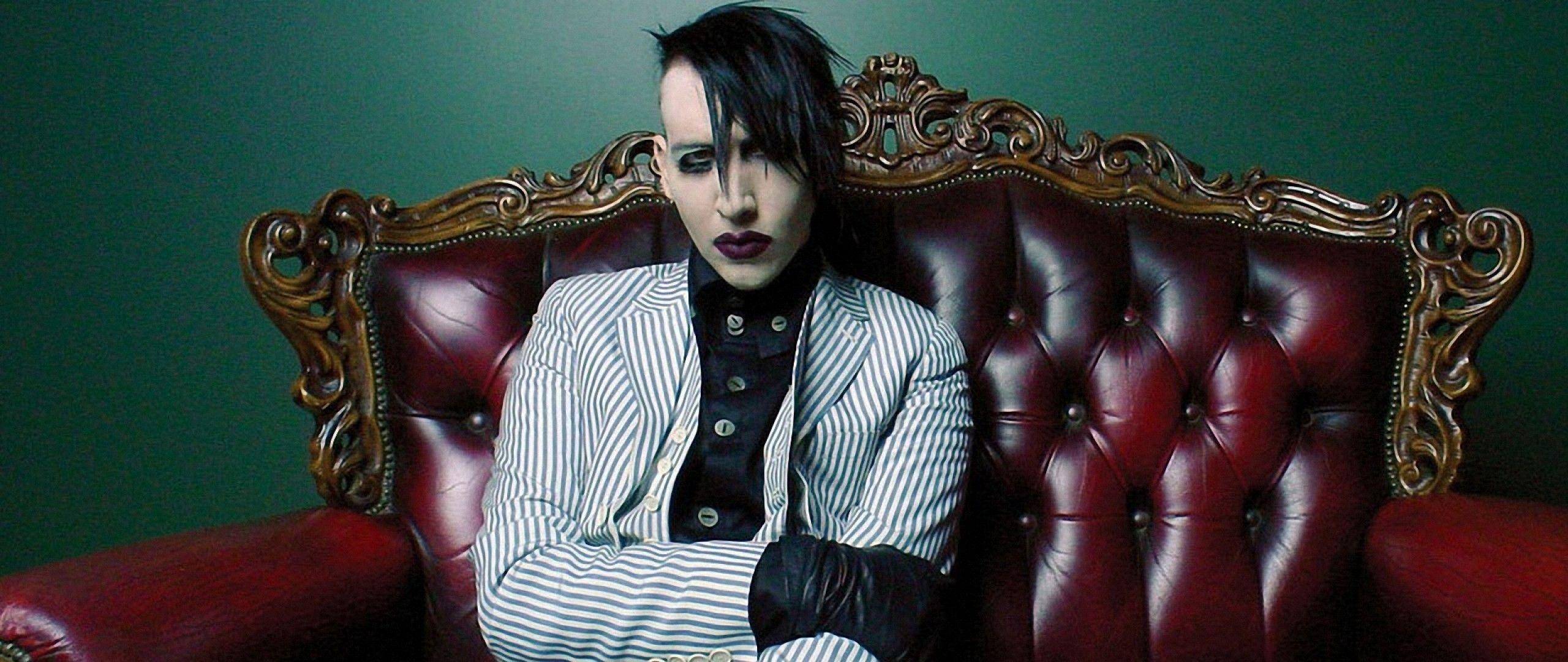 Marilyn Manson, HD, Bild, Musik, Rock, 2560x1080 Dual Screen Desktop