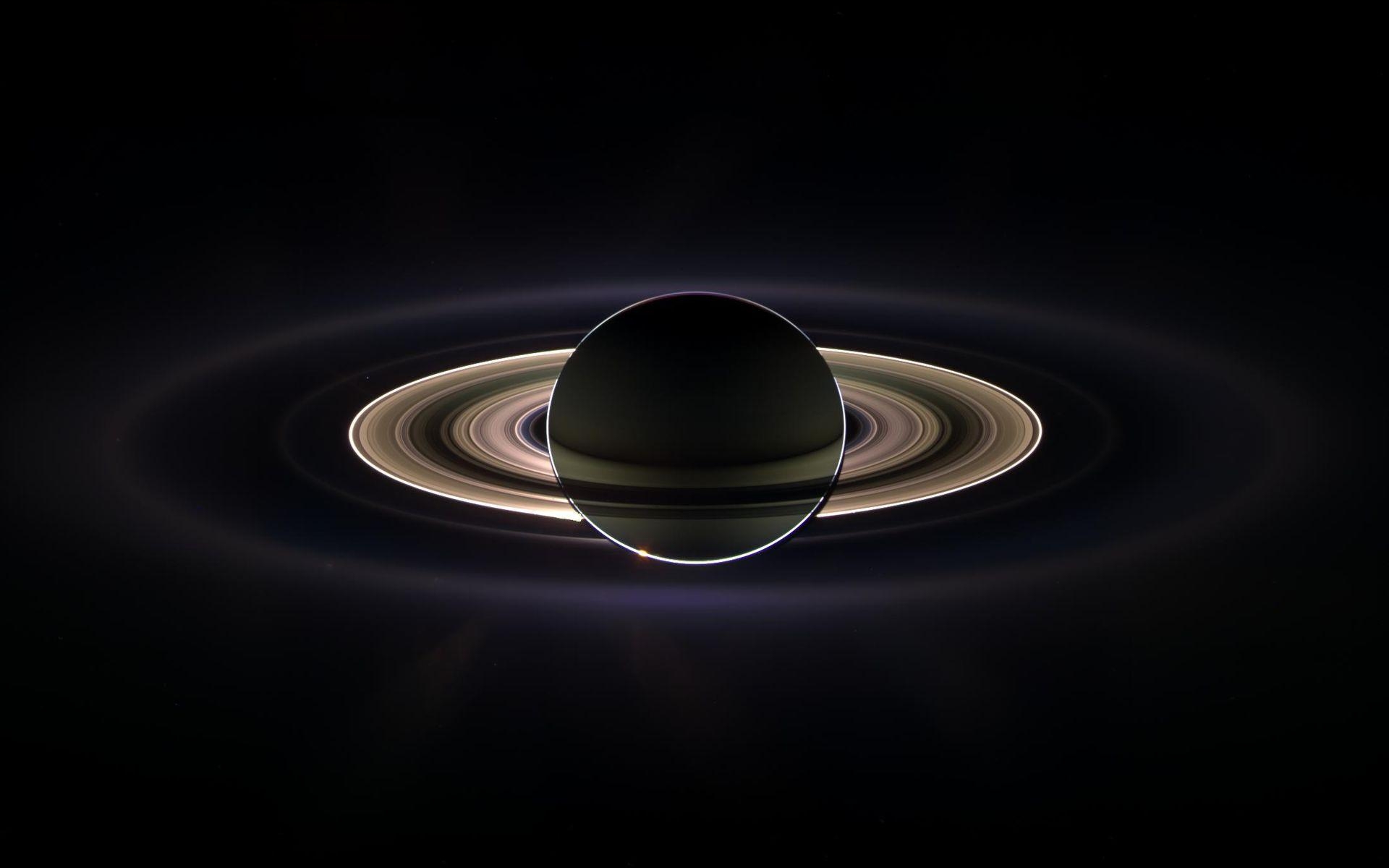 Saturn, Schatten, Weltraum, Bild, Dunkel, 1920x1200 HD Desktop