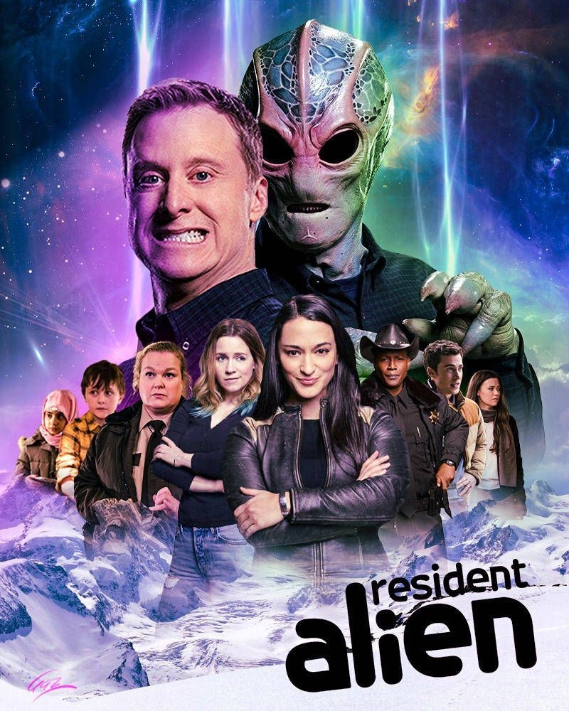 Resident Alien, Syfy Show, Hintergrund, Aliens, Serie, 800x1000 HD Handy