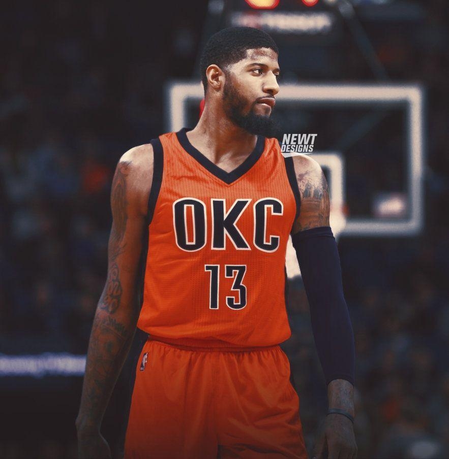 Oklahoma City, Paul George, Thunder, Basketball, Sport, 890x910 HD Handy