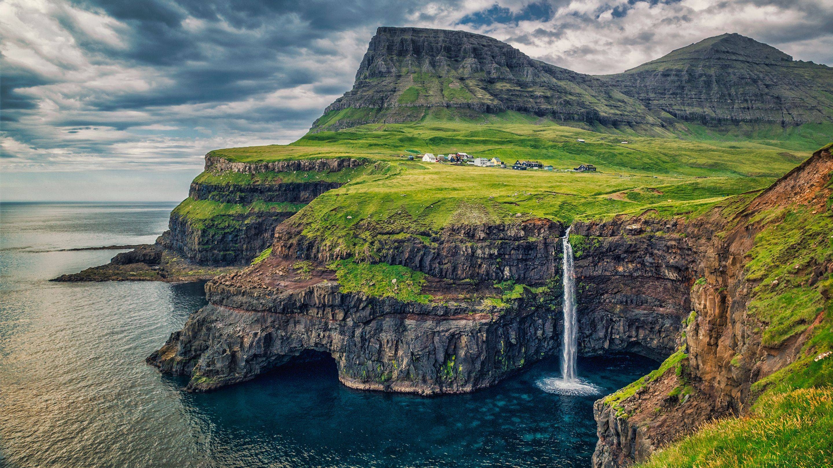 Färöer Inseln, 4K, Nordatlantik, Landschaft, Natur, 2880x1620 HD Desktop