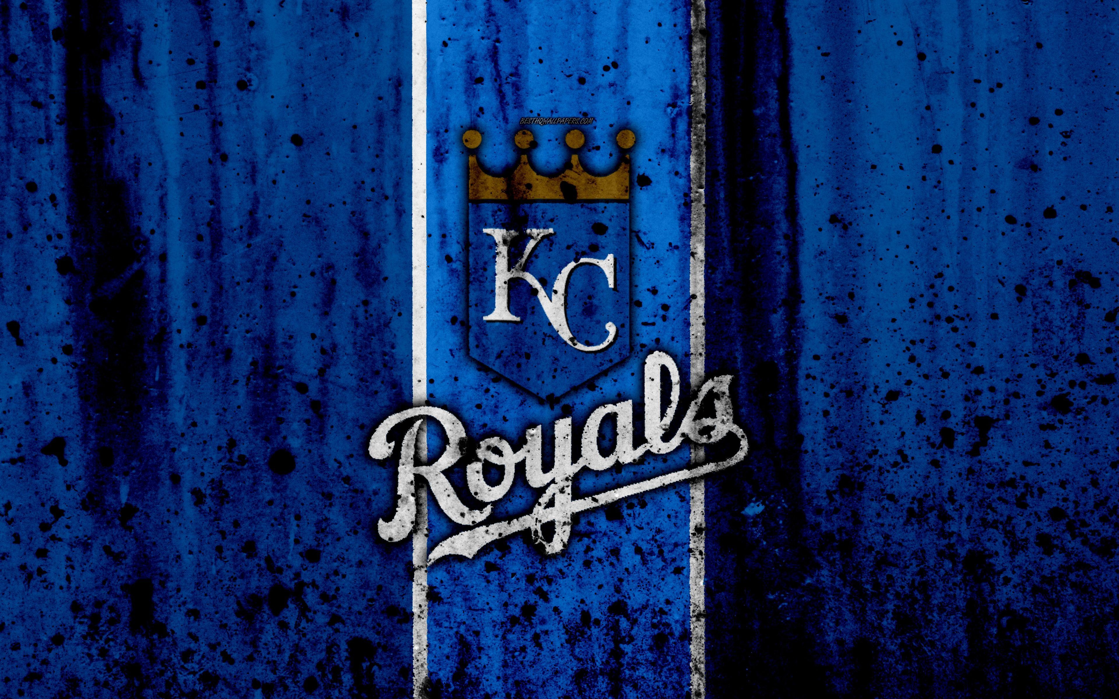 Kansas City Royals, Grunge, Baseball, MLB, USA, 3840x2400 4K Desktop