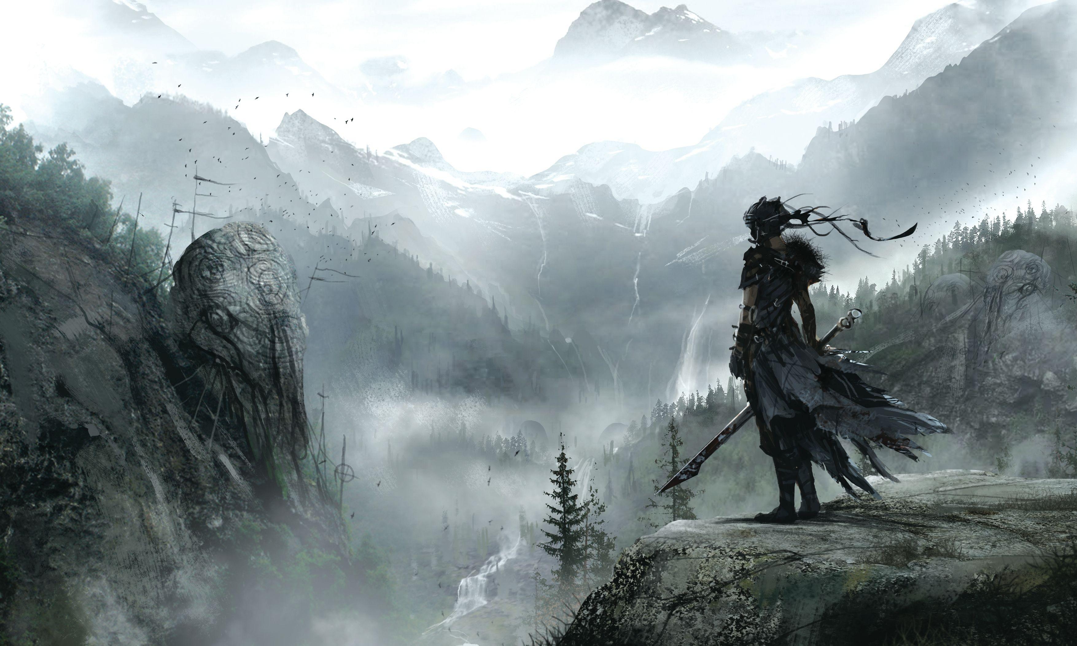 Hellblade, Senua, Anime Bild, Gaming, episch, 3510x2110 HD Desktop