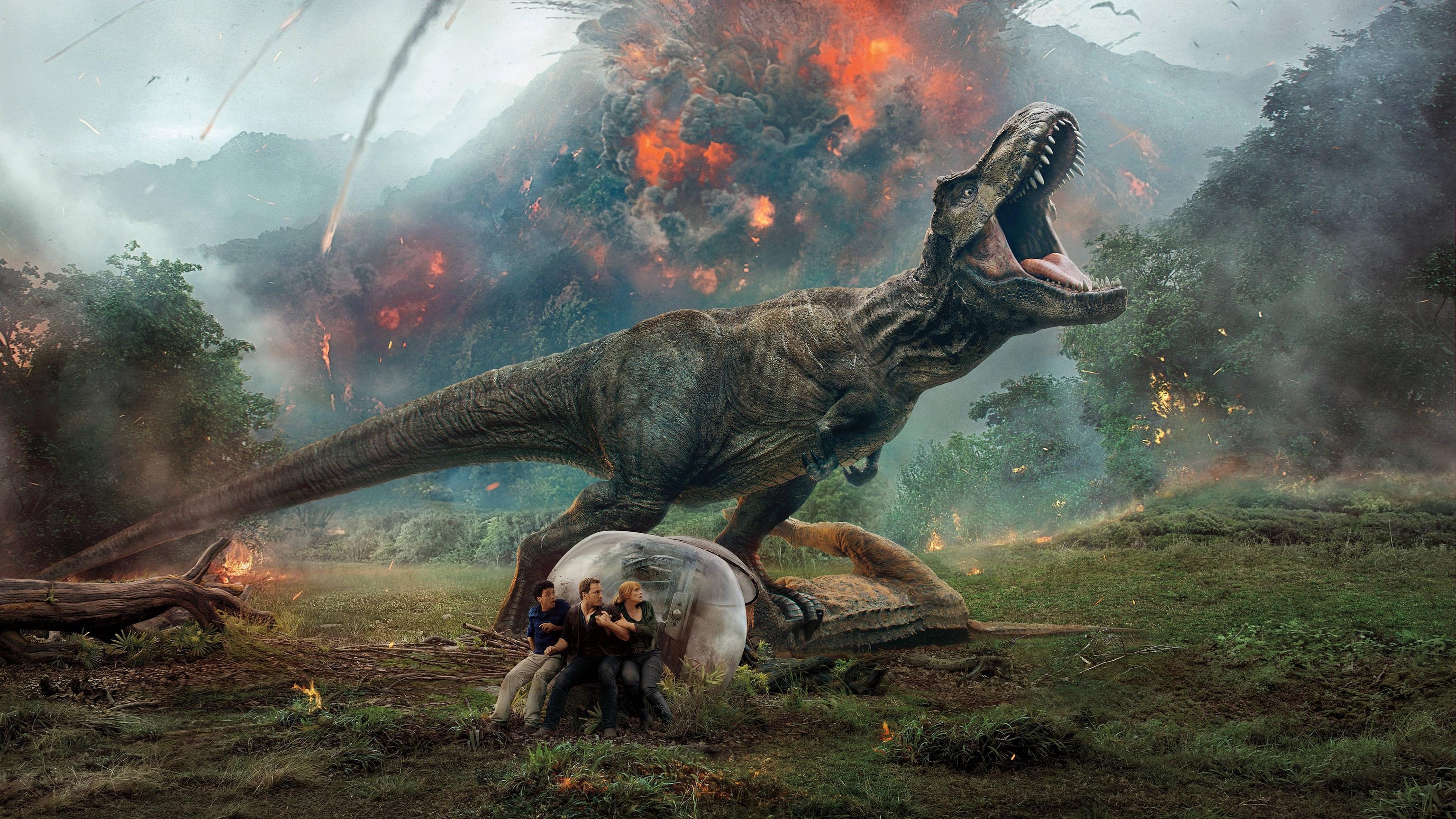 Tyrannosaurus Rex, Jurassic World, Dinosaurier, 8K, Natur, 3080x1730 HD Desktop