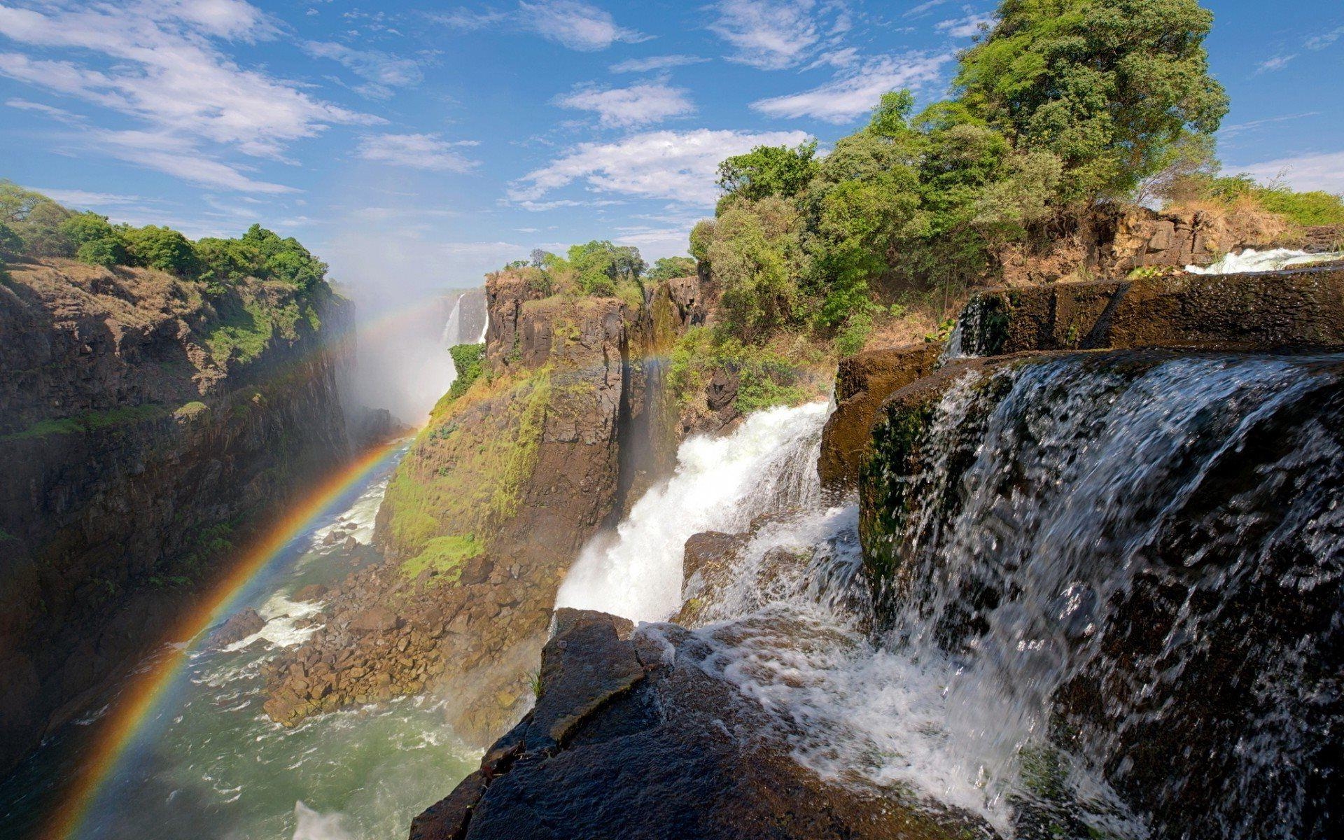 Sambesi, Fluss, Victoriafälle, Afrika, Wasser, 1920x1200 HD Desktop