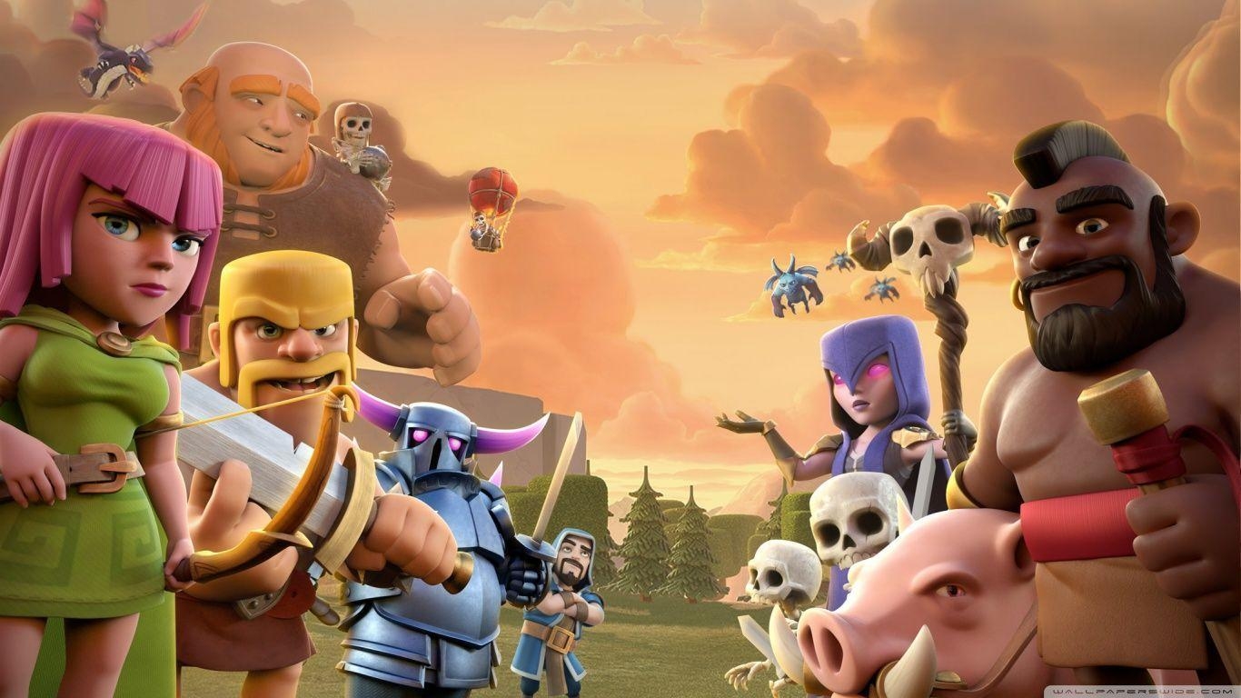 Clash of Clans, Spiel, Strategie, Erfolg, 1370x770 HD Desktop