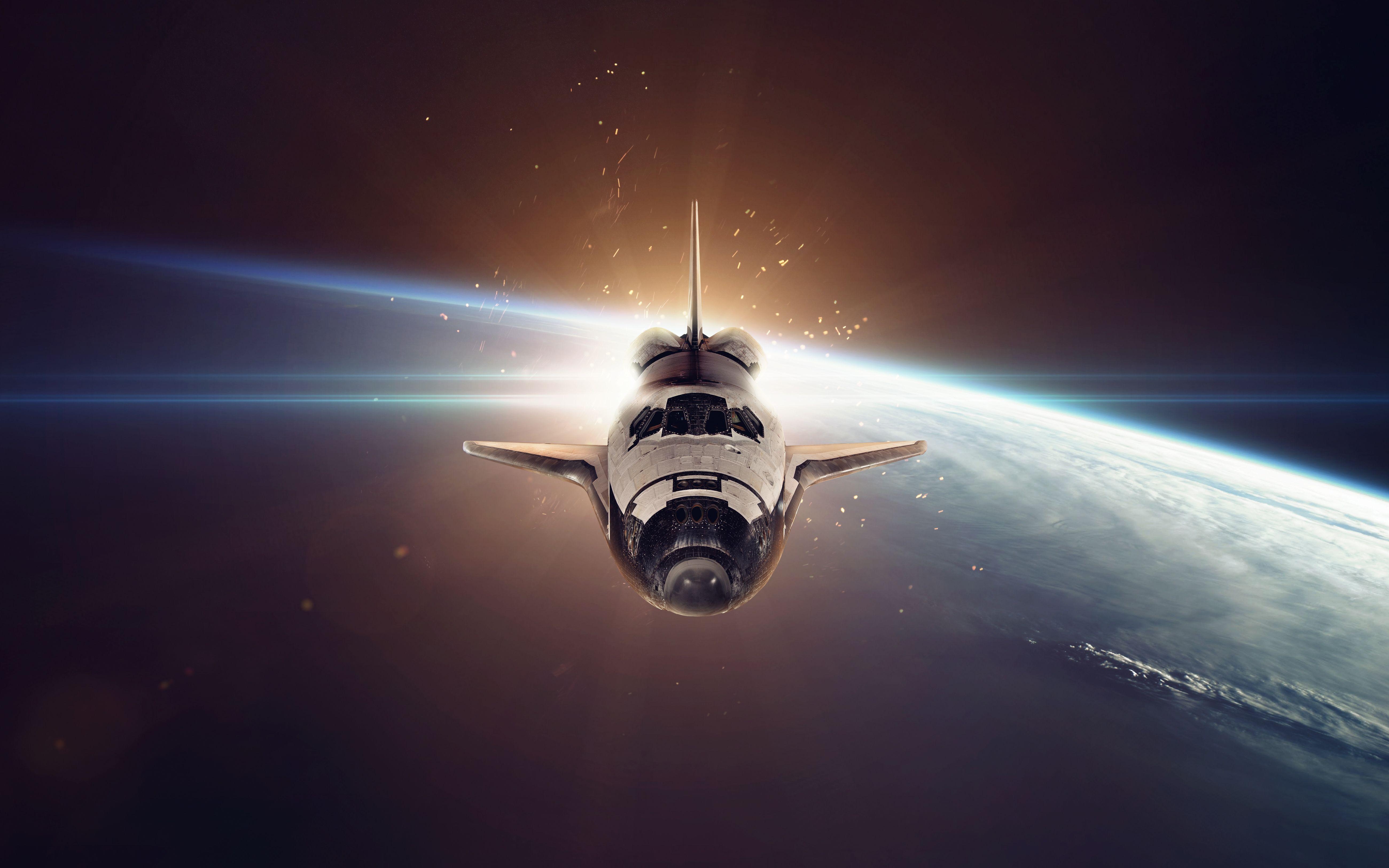 Space Shuttle, HD, Weltraum, Hintergrund, NASA, 5200x3250 4K Desktop