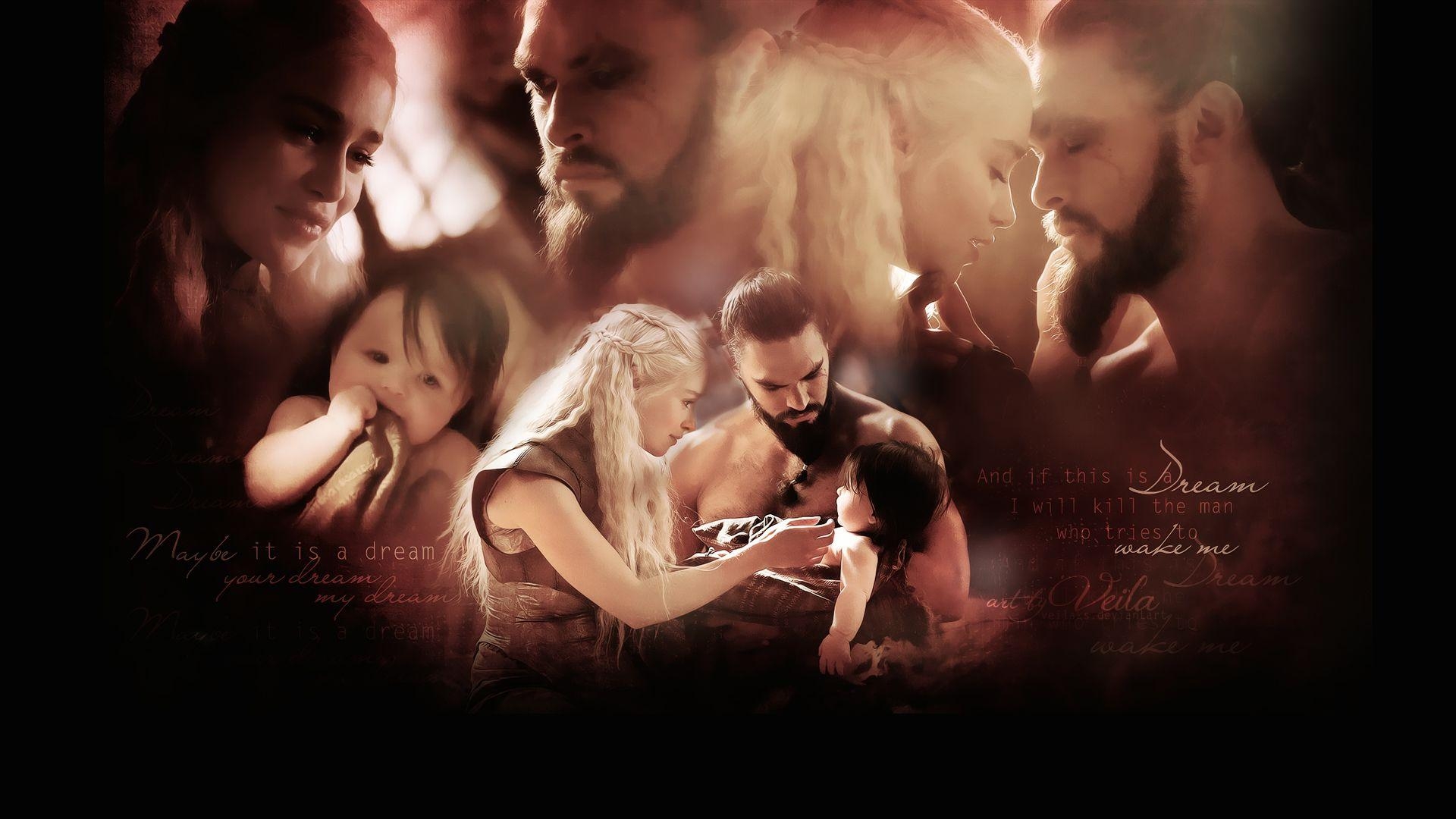 Khal Drogo, Daenerys Targaryen, Game of Thrones, Bild, 1920x1080 Full HD Desktop