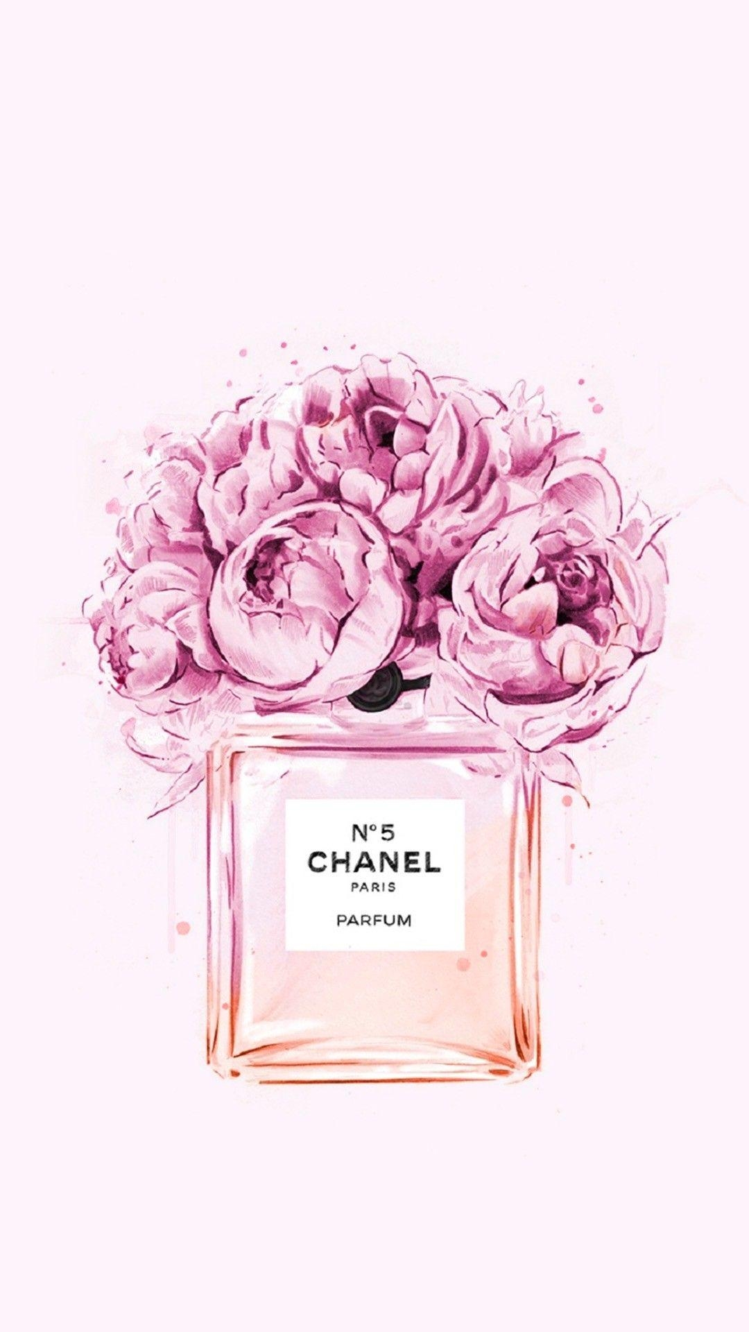 Chanel, Rosa, Einfach, Mode, Hintergrundbilder, 1080x1920 Full HD Handy