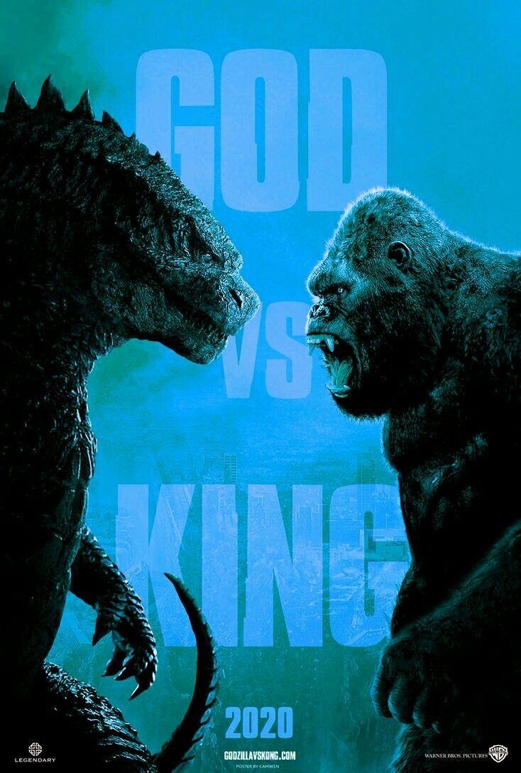 God, King, Kunst, Kong, Godzilla, 740x1090 HD Handy