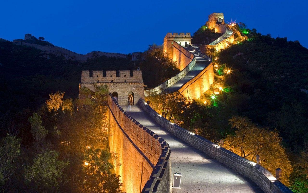 Große Mauer, China, Tagesansicht, Reisefotografie, Wahrzeichen, 1280x800 HD Desktop