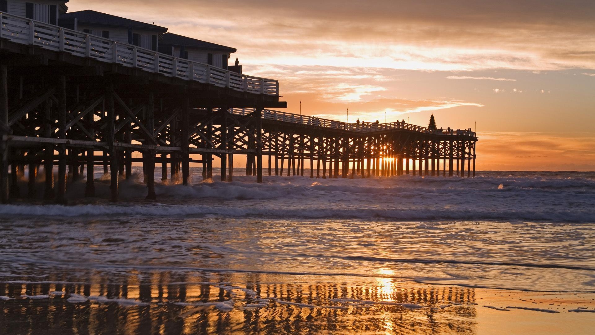 San Diego, Strand, 1920x, Kalifornien, Meer, 1920x1080 Full HD Desktop