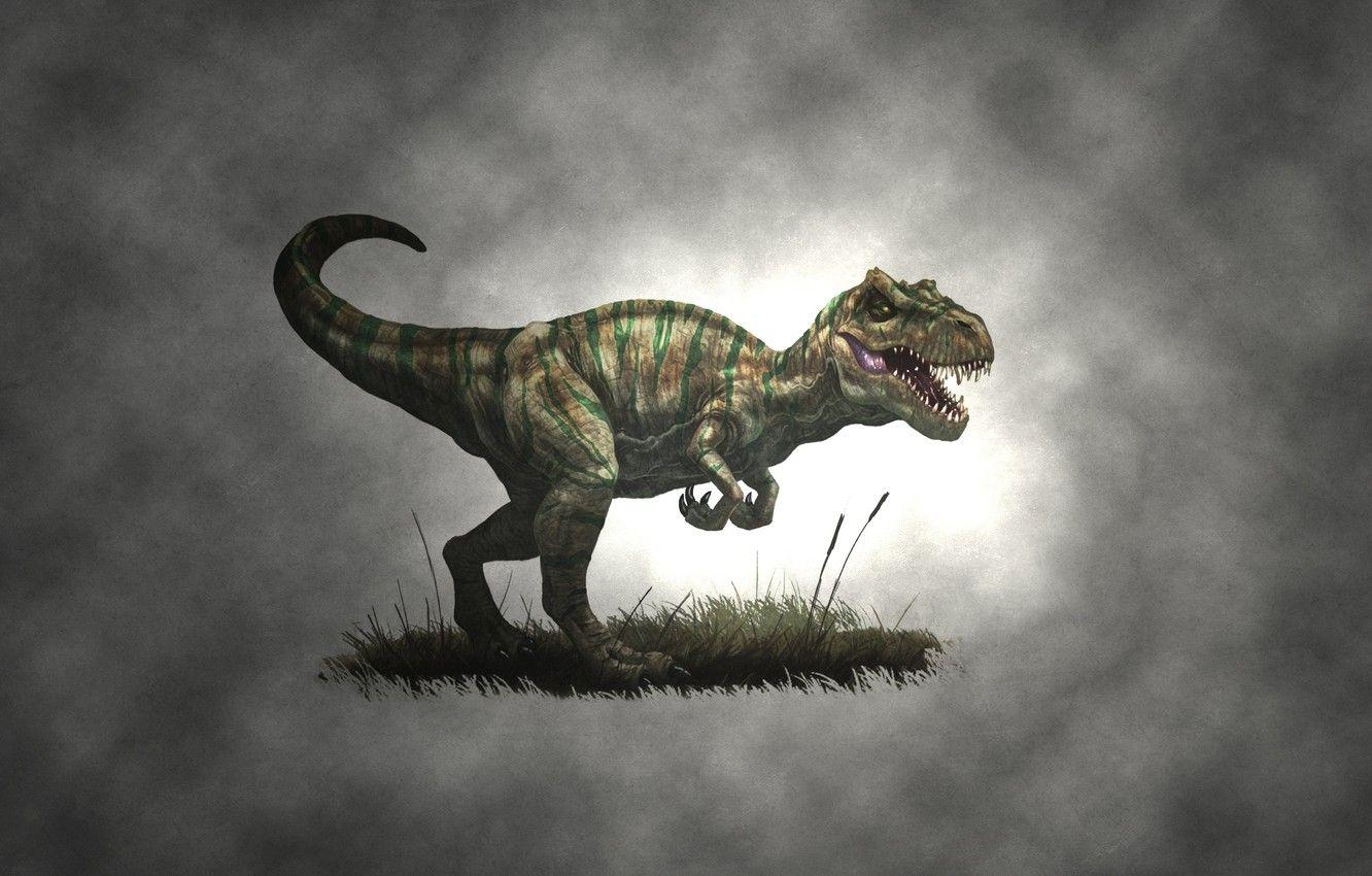 Allosaurus, Zeichnung, Minimalismus, Dinosaurier, Desktop, 1340x850 HD Desktop