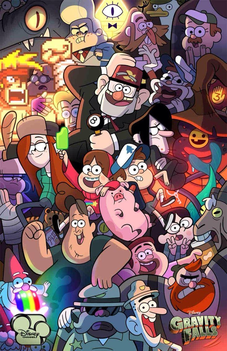 Gravity Falls, Cartoon, Disney, Animation, Hintergründe, 740x1140 HD Handy