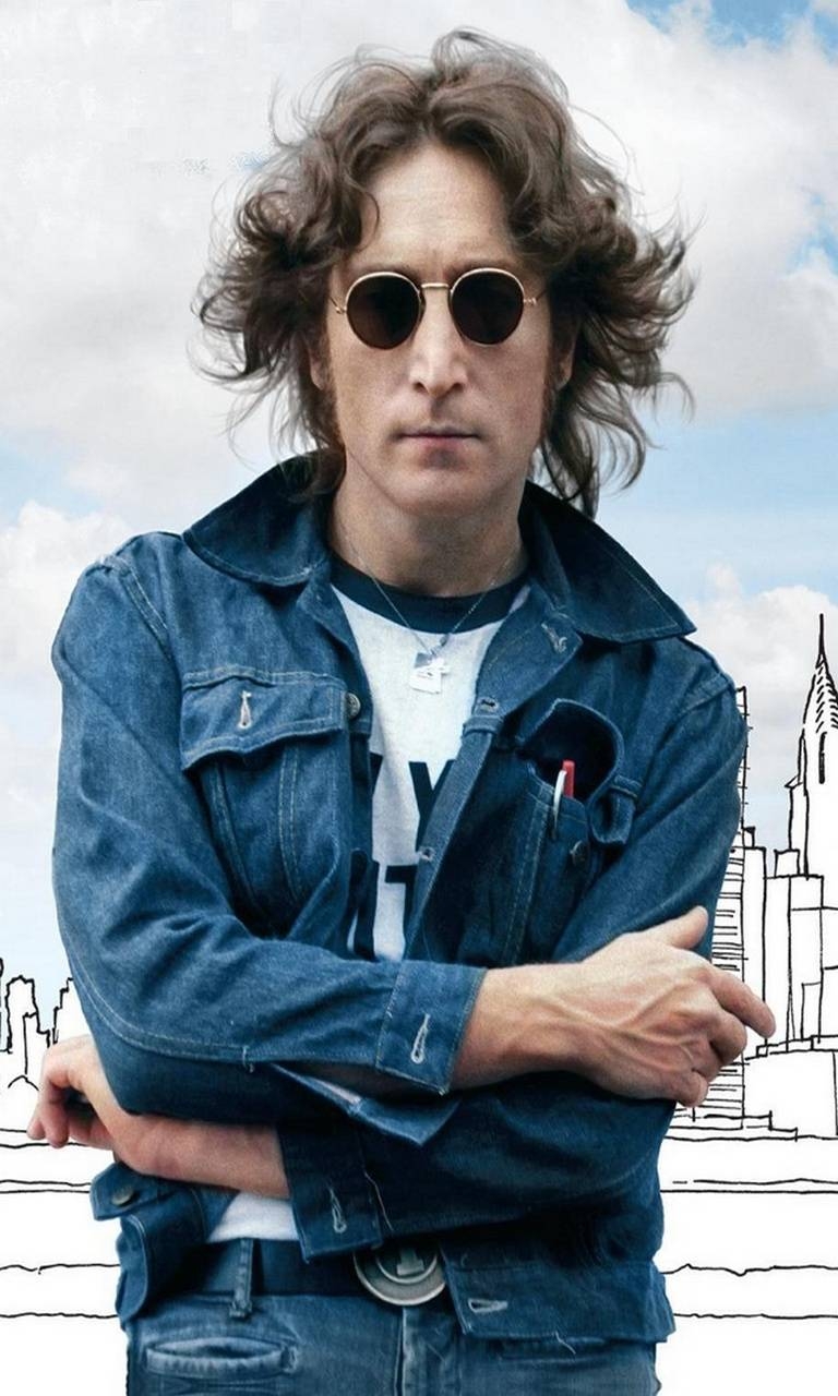 John Lennon, Musiker, Hintergrund, Ikone, Legende, 770x1280 HD Handy