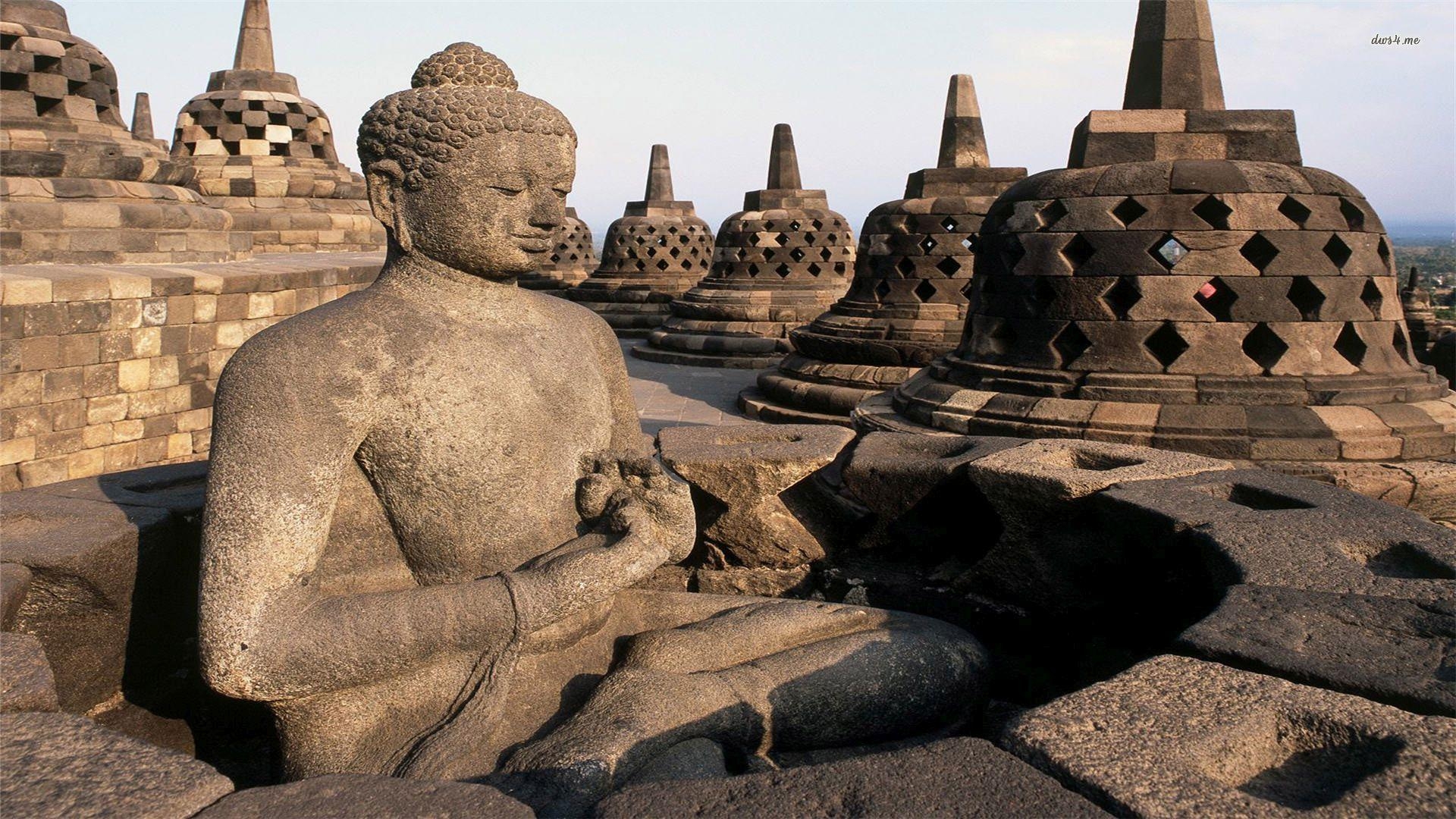 Borobudur, Tempel, Reisefotografie, Indonesien, 1920x1080 Full HD Desktop