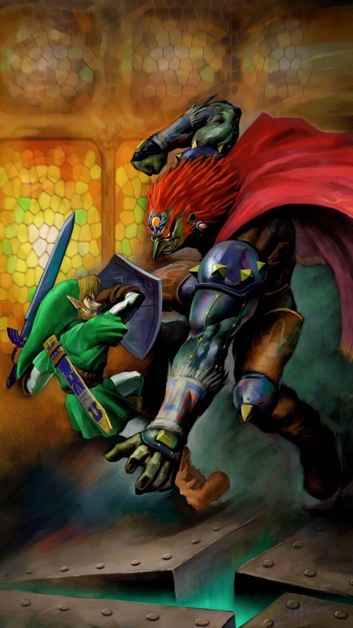 Link vs Ganondorf, Gaming, Hintergrund, Abenteuer, Charakter, 720x1280 HD Handy