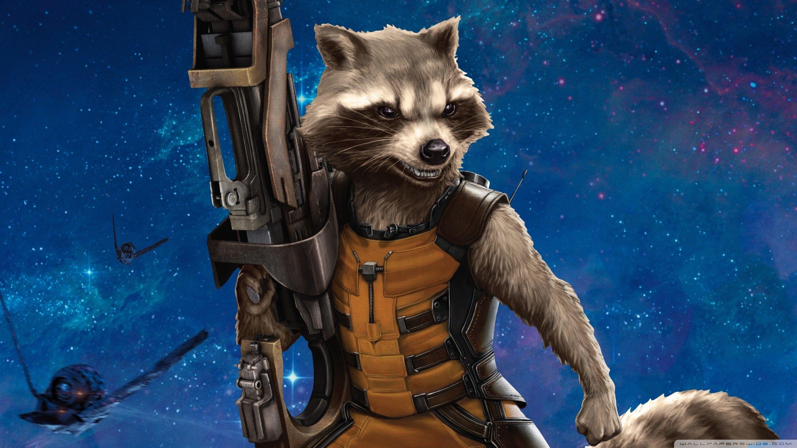 Rocket Raccoon, HD, Hintergrund, Marvel, Charakter, 2560x1440 HD Desktop