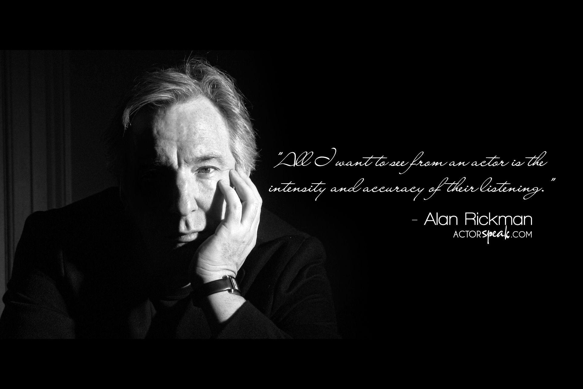 Alan Rickman, Schauspieler, Zitat, Foto, Talent, 1920x1280 HD Desktop