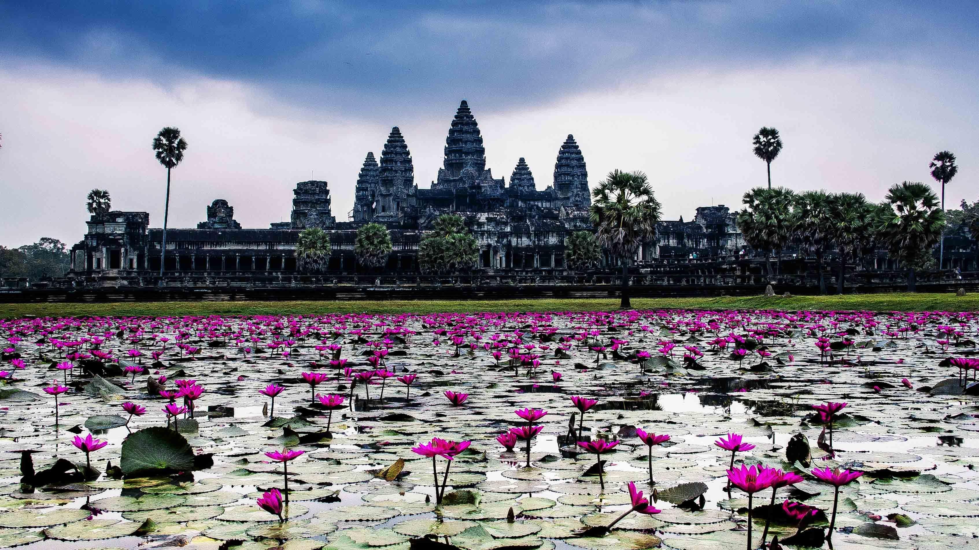 Angkor Wat, Tempel, Reisen, Kultur, Kambodscha, 3390x1910 HD Desktop