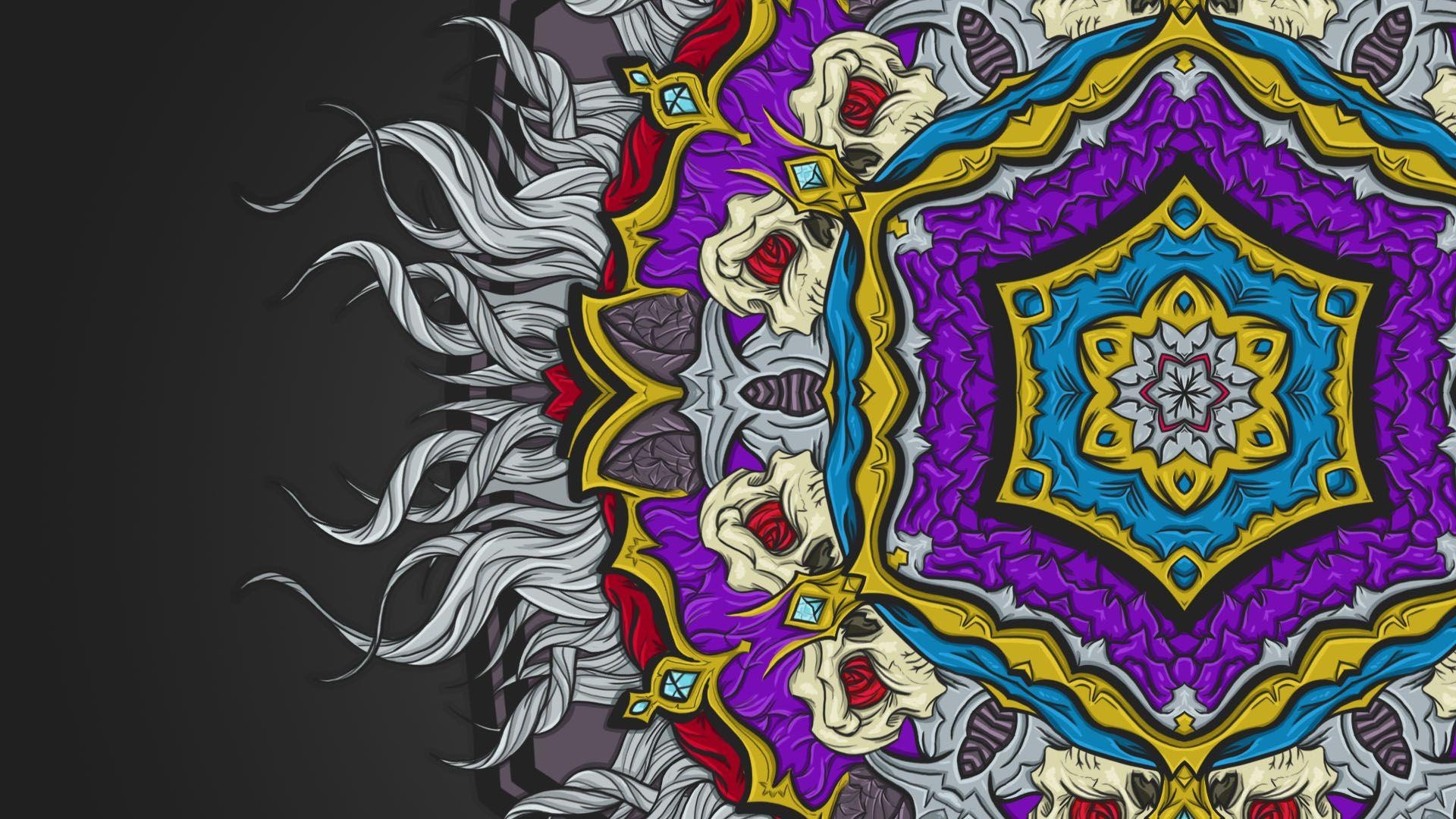 Computer Mandala, Desktop, Kreativität, Digital, Kunst, 1920x1080 Full HD Desktop