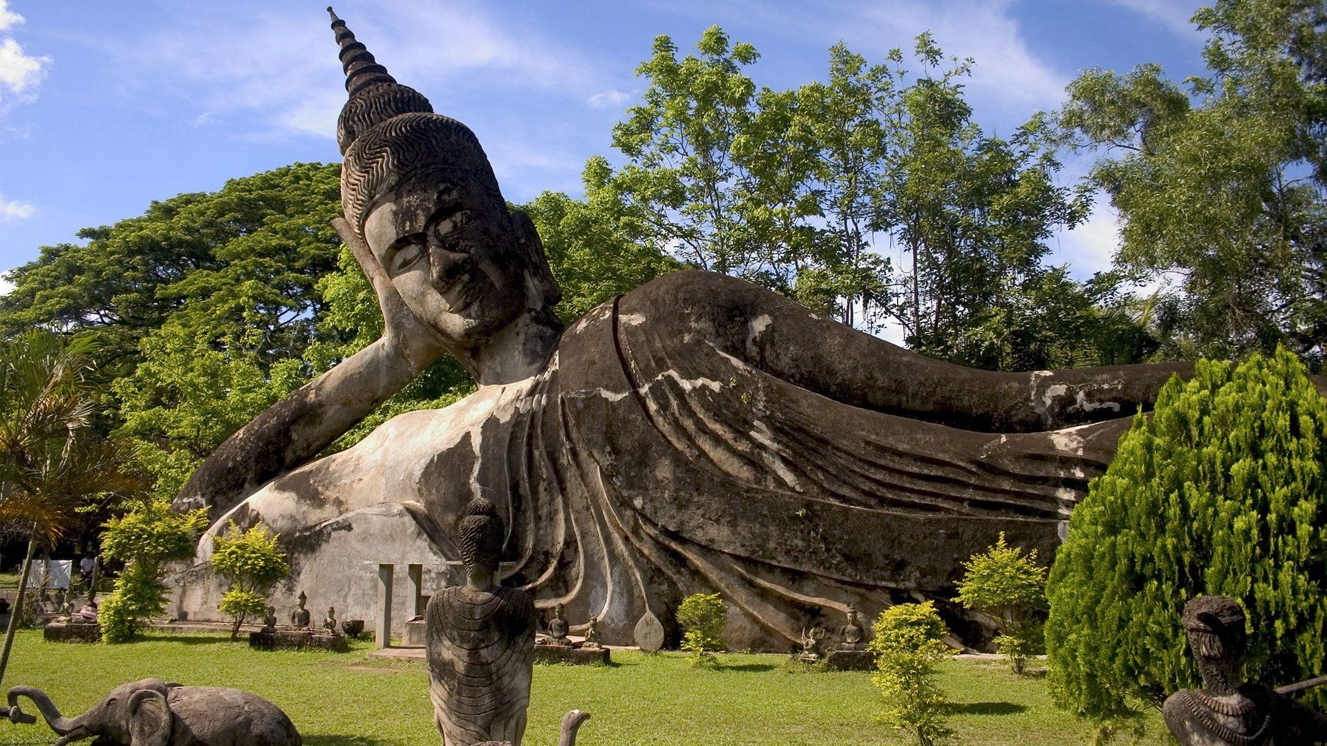 Luang Prabang, Laos, Kultur, Tempel, Reise, 1920x1080 Full HD Desktop