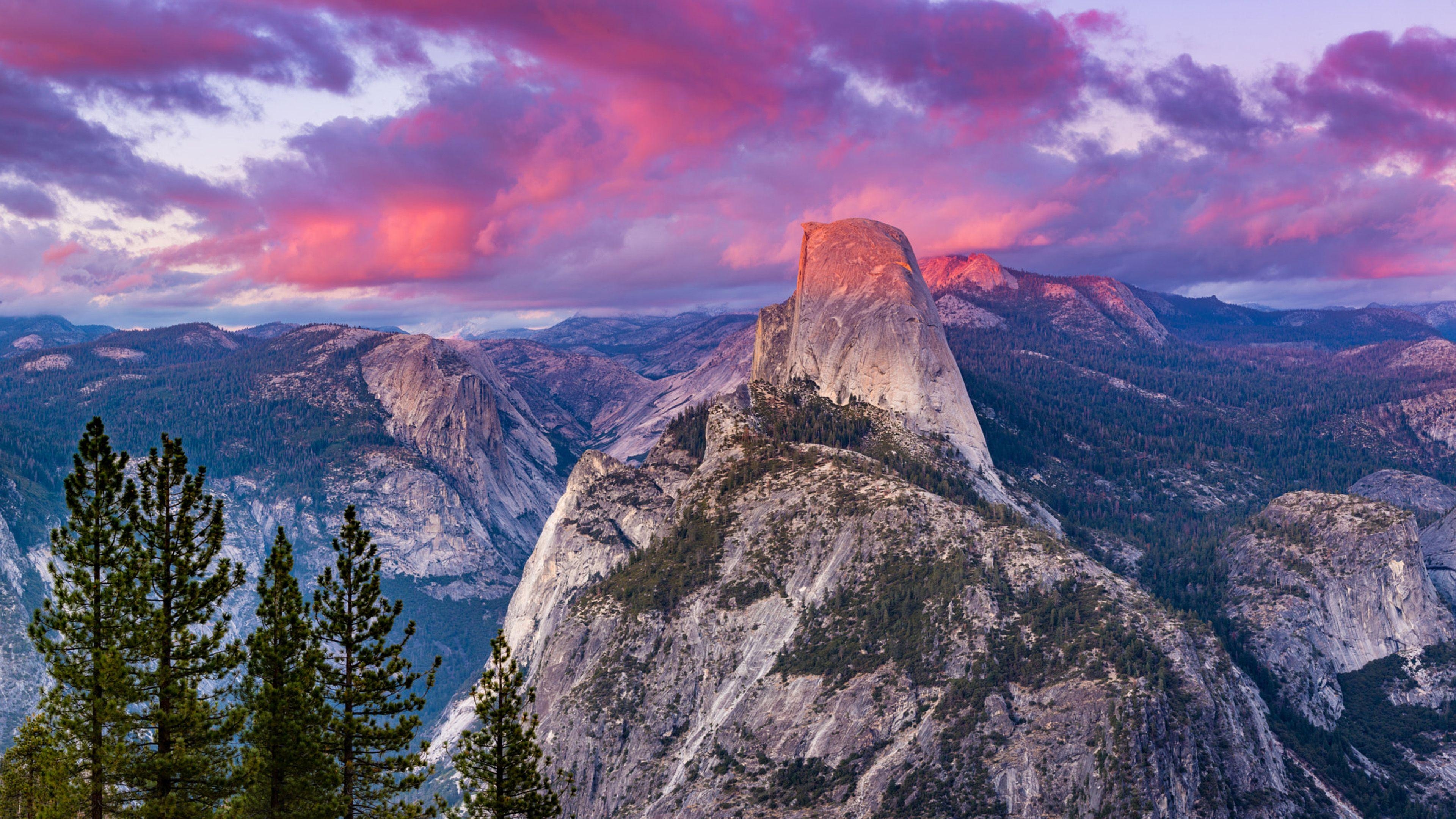 Half Dome, Yosemite, Granitdom, Kalifornien, USA, 3840x2160 4K Desktop