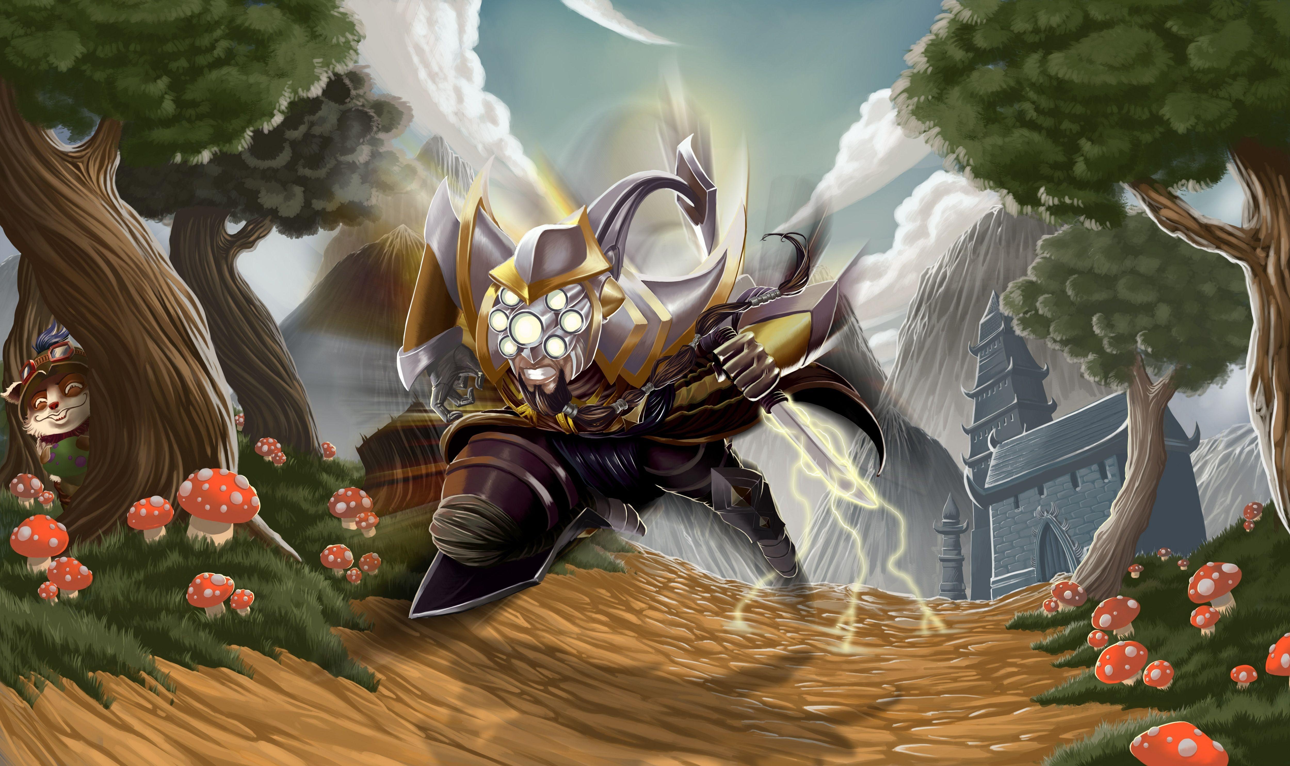 Master Yi, LoL, HD, Gaming, Hintergrund, 5000x2970 4K Desktop