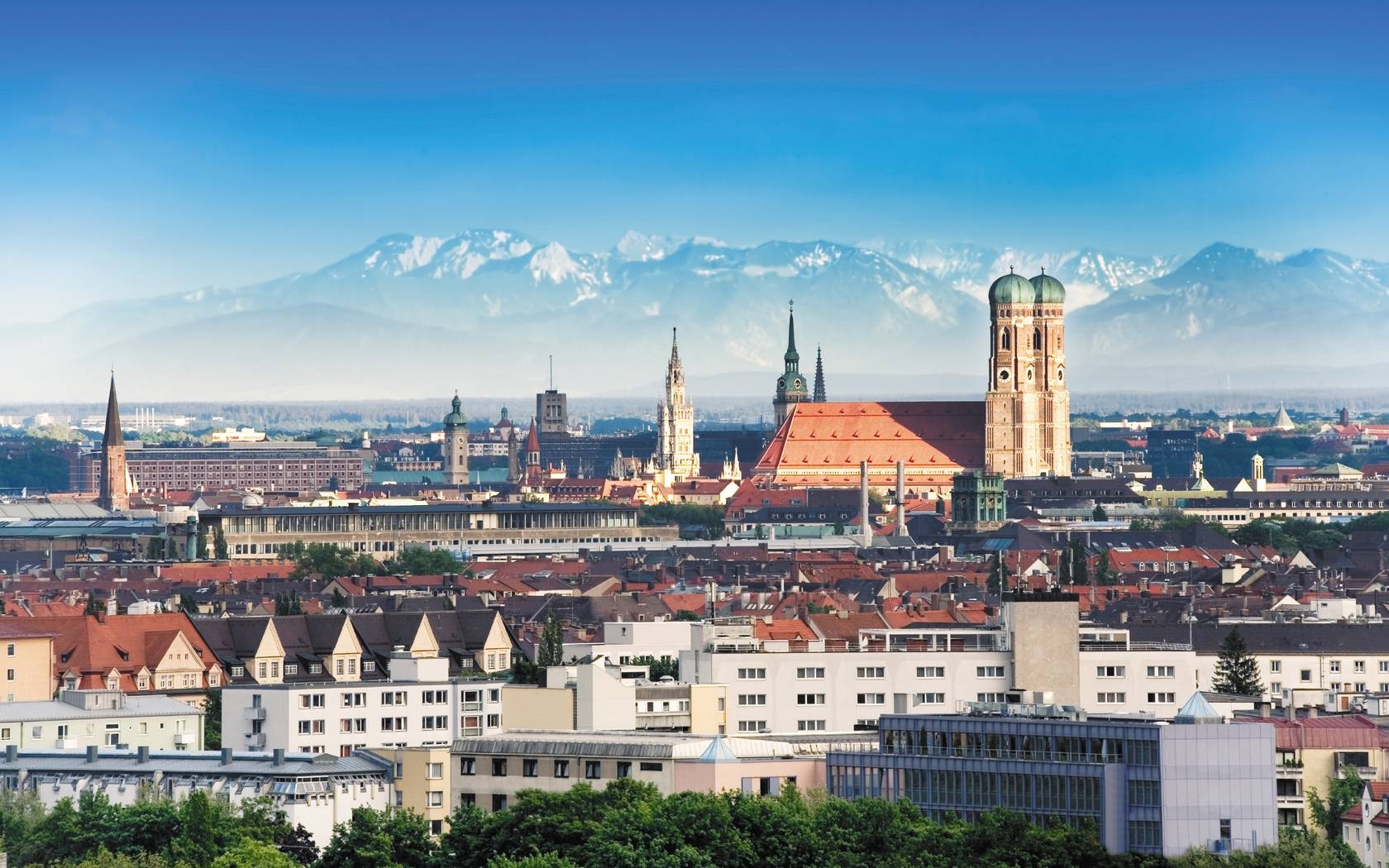 München, Stadtansicht, Deutschland, Kultur, Reisen, 1680x1050 HD Desktop