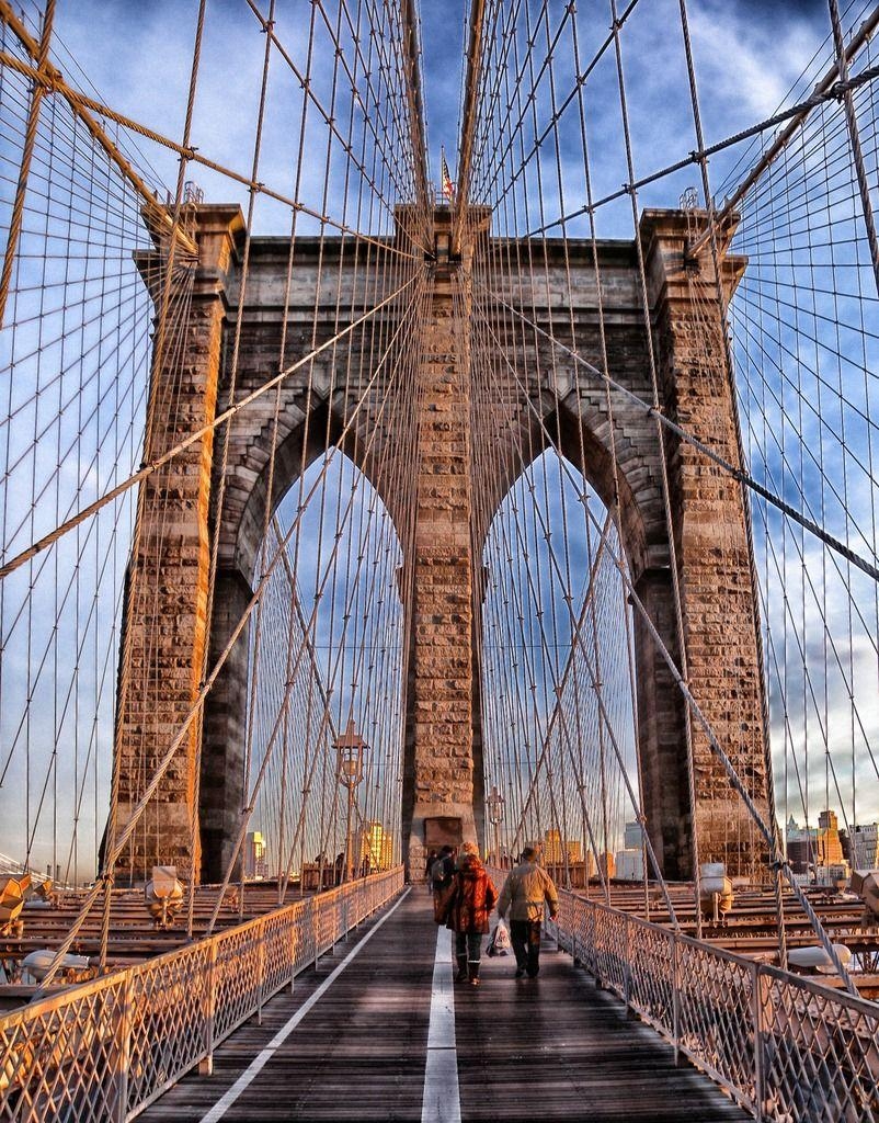 Brooklyn Bridge, Symmetrie, Hochauflösend, Brücke, Fotografie, 810x1030 HD Handy