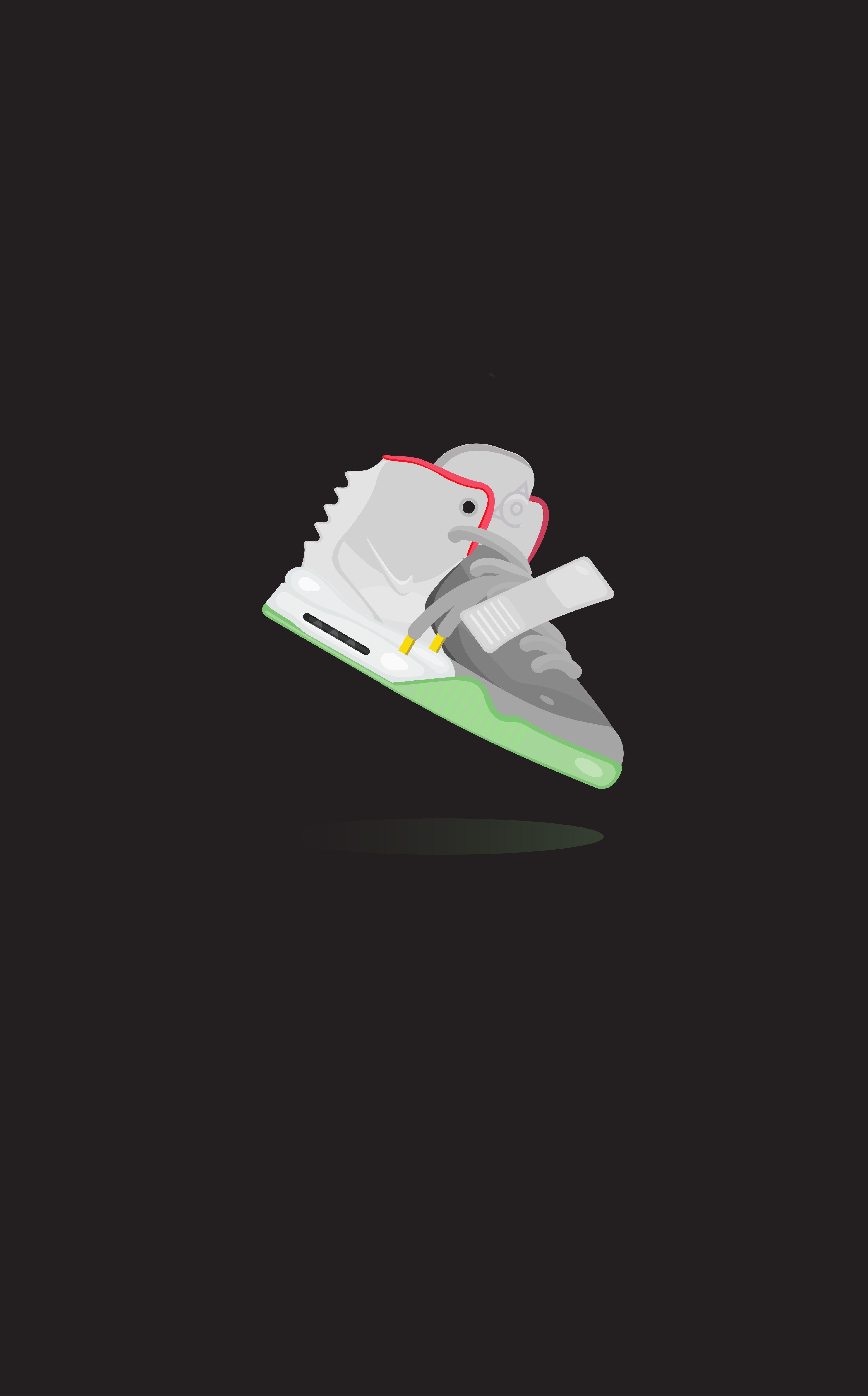 Yeezy 2, Sneakers, Mode, Schuhe, trendig, 3840x6170 4K Handy