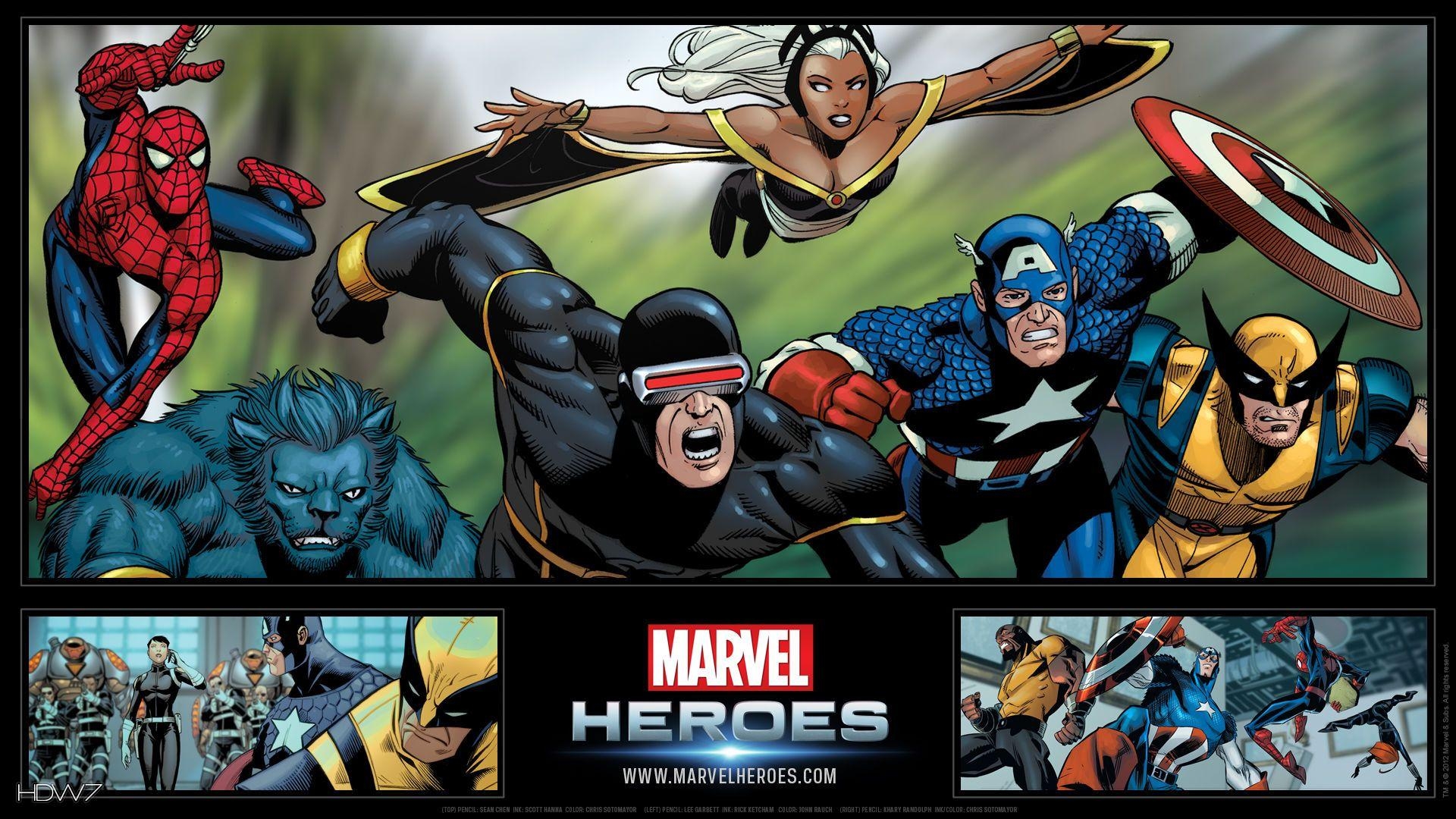 Marvel Helden, Superhelden, Breitbild, HD, Comics, 1920x1080 Full HD Desktop