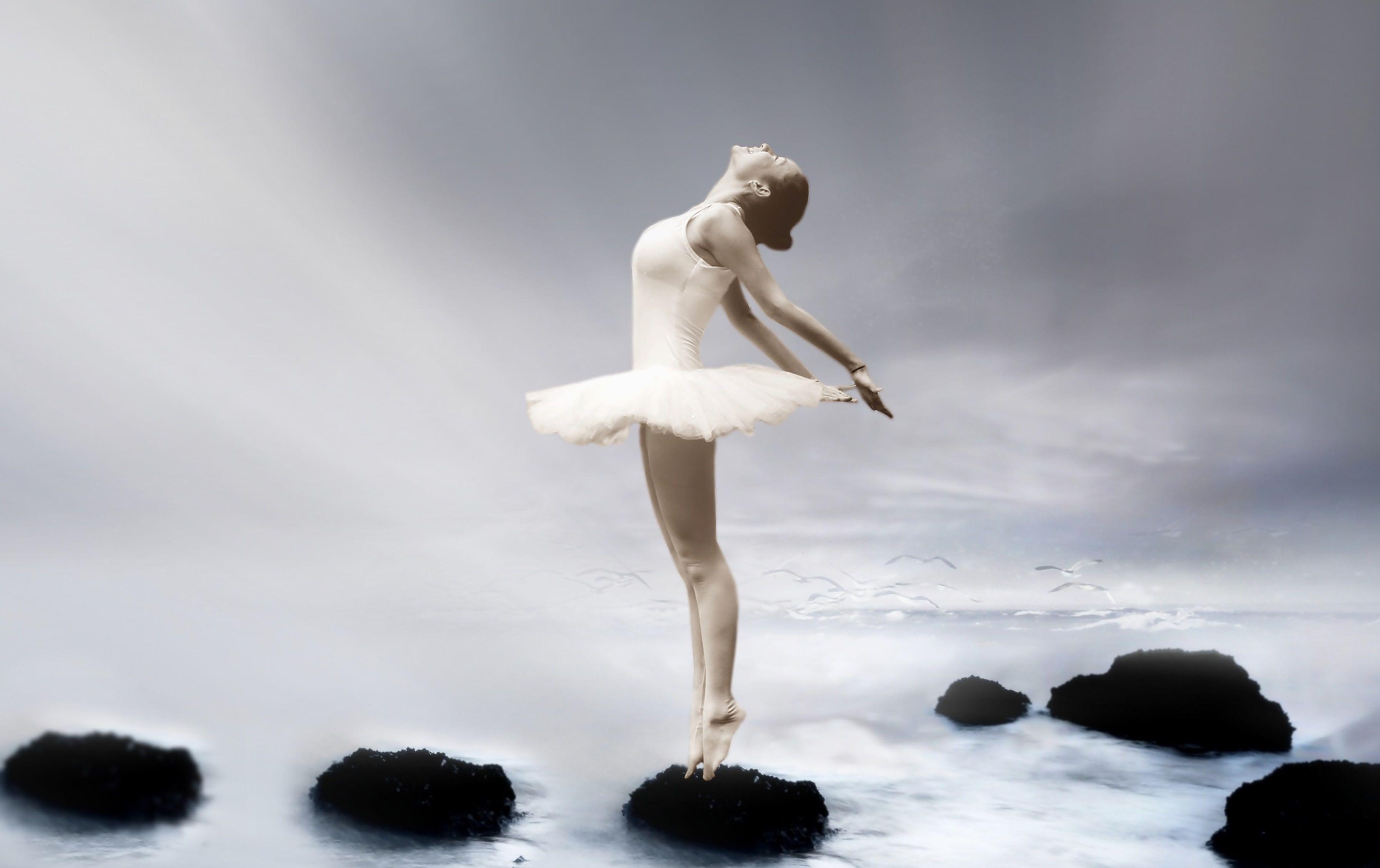 Ballett, Wasser, Rock, Tänzerin, Kleid, 3600x2270 HD Desktop