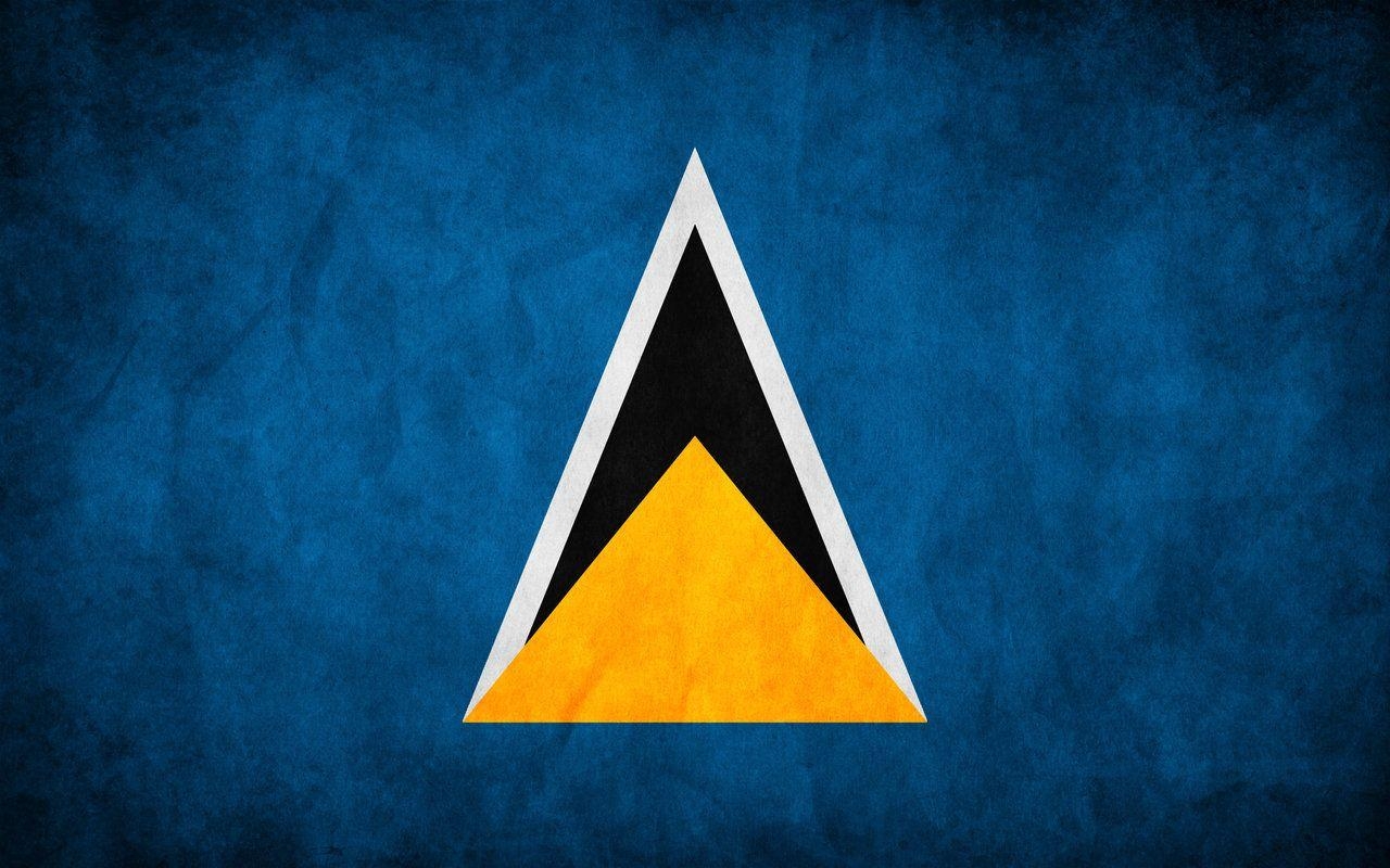 Saint Lucia, Flagge, Nationalfarben, Karibik, Identität, 1280x800 HD Desktop