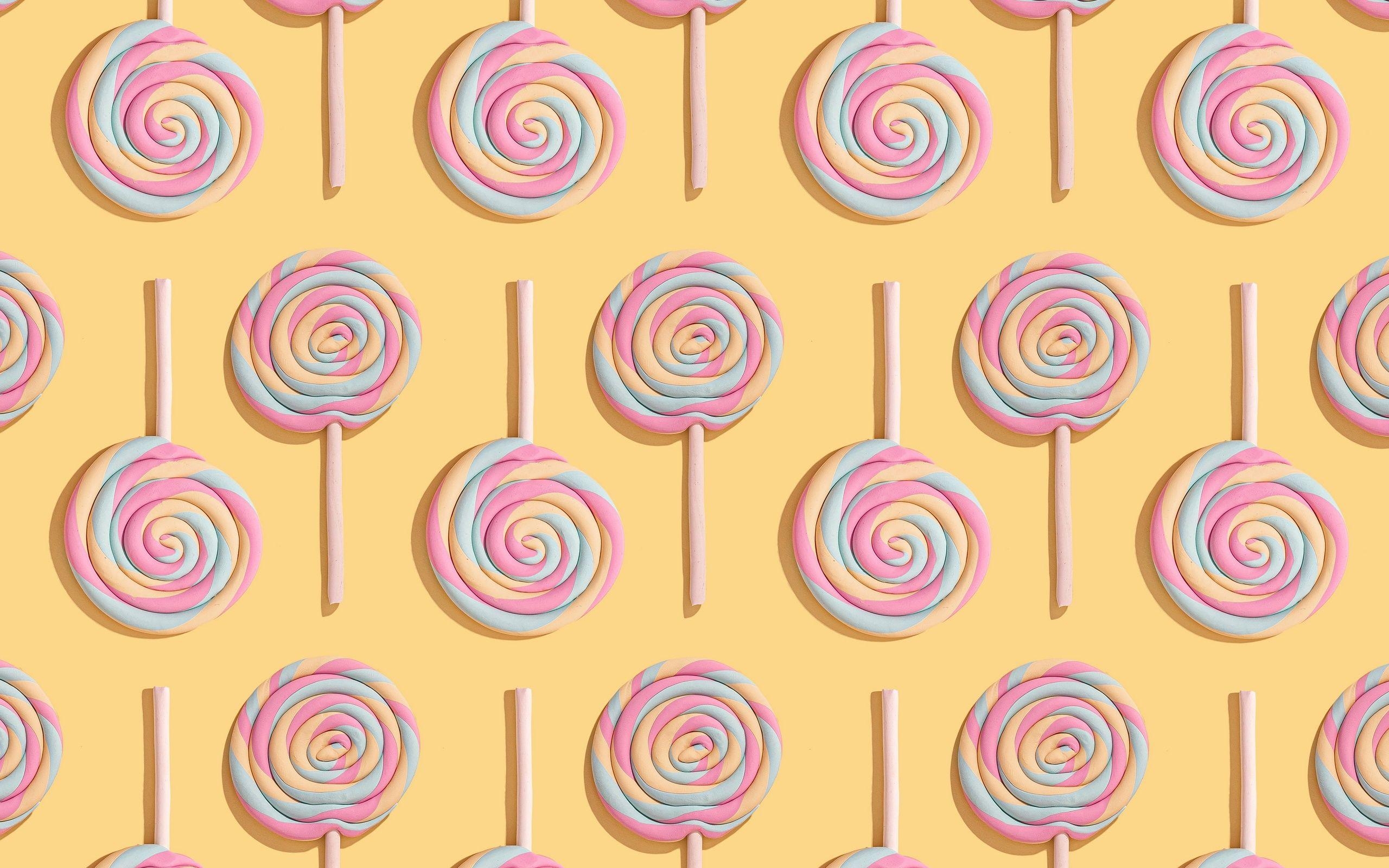 Lutscher, Bonbons, süßes, Hintergrund, Popart, 2560x1600 HD Desktop