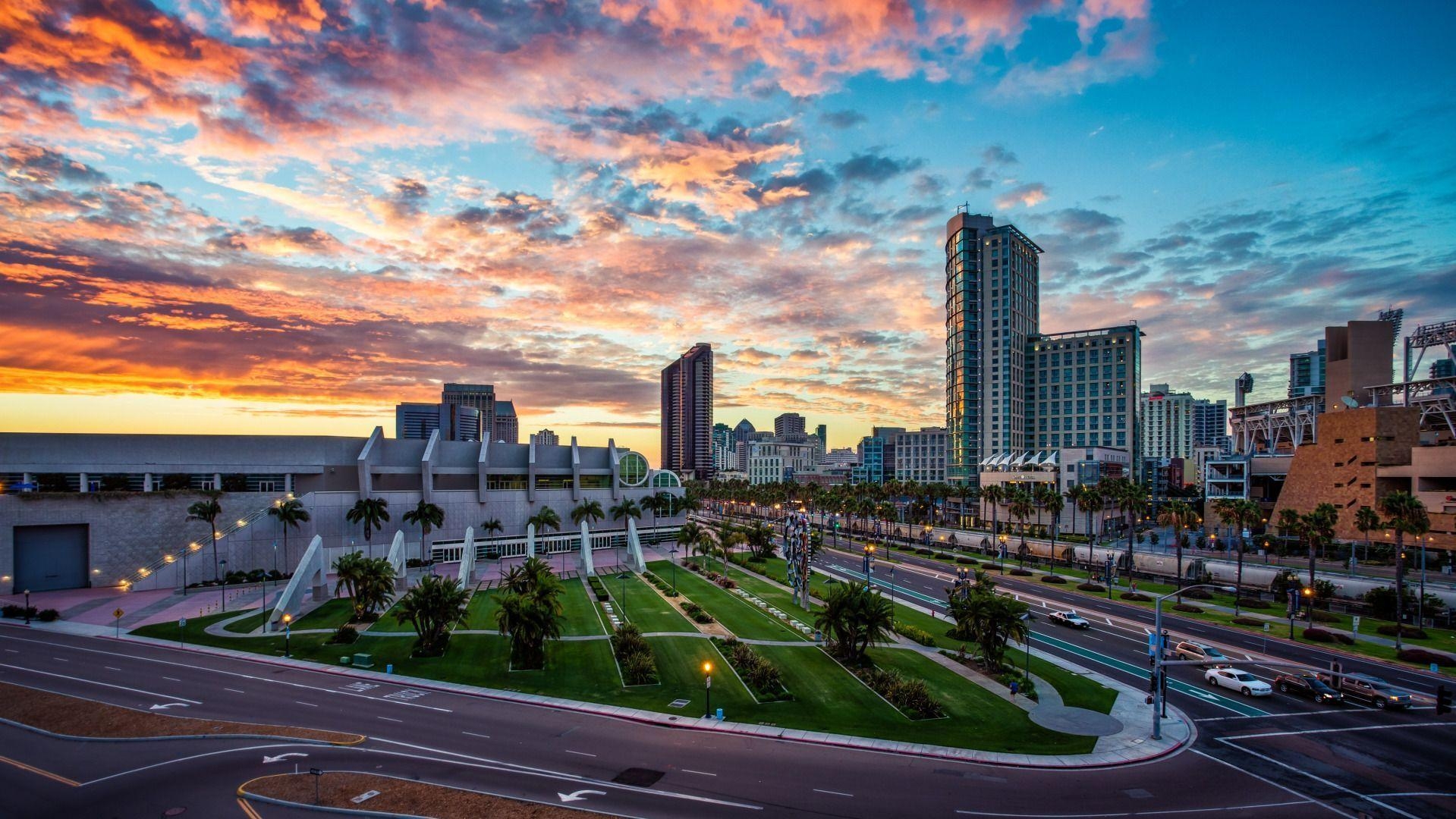 San Diego, Kalifornien, Reisen, Skyline, Meer, 1920x1080 Full HD Desktop