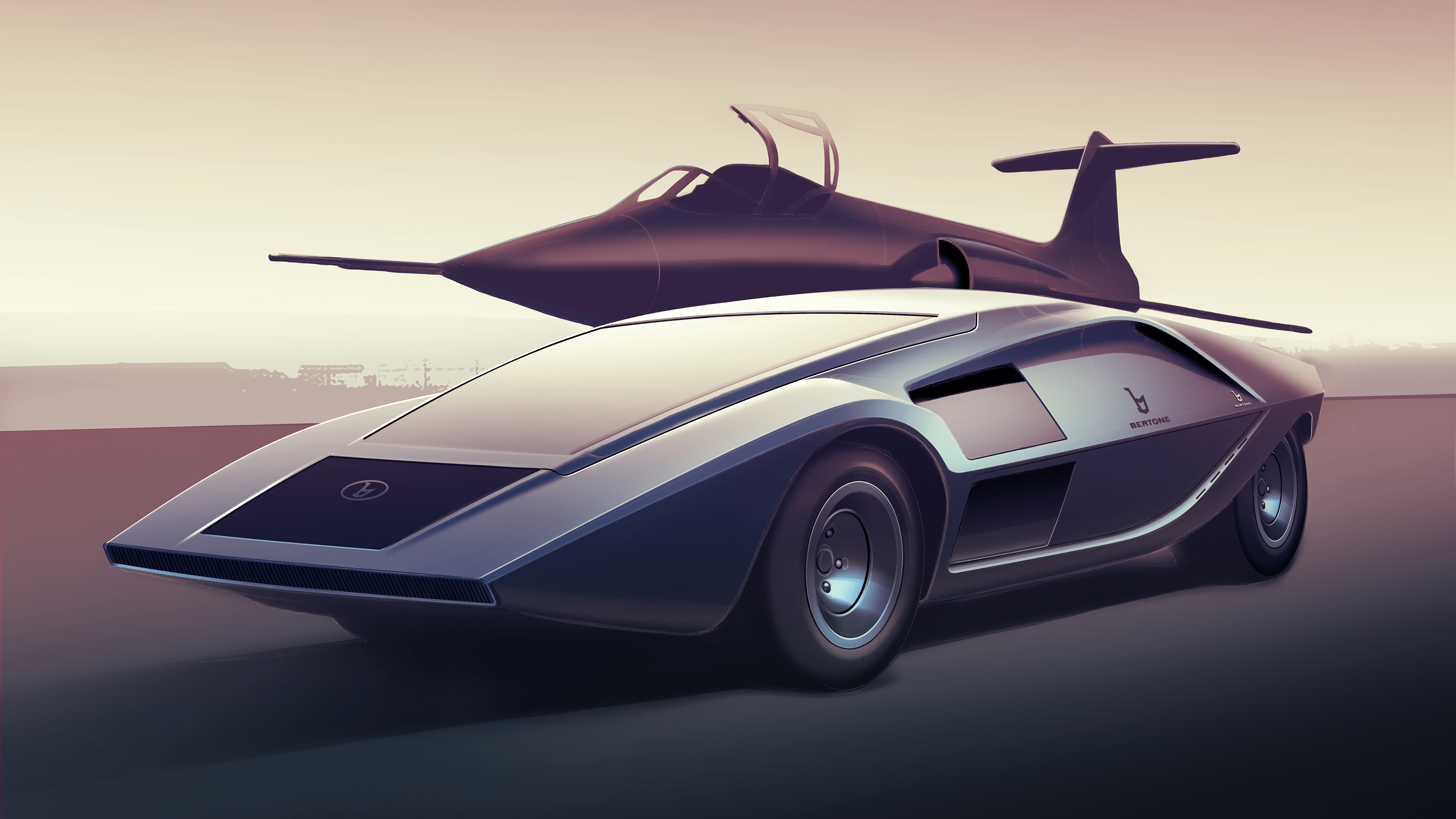 Lancia Stratos, Zero, F 104, Starfighter, Florian Weber, 3840x2160 4K Desktop