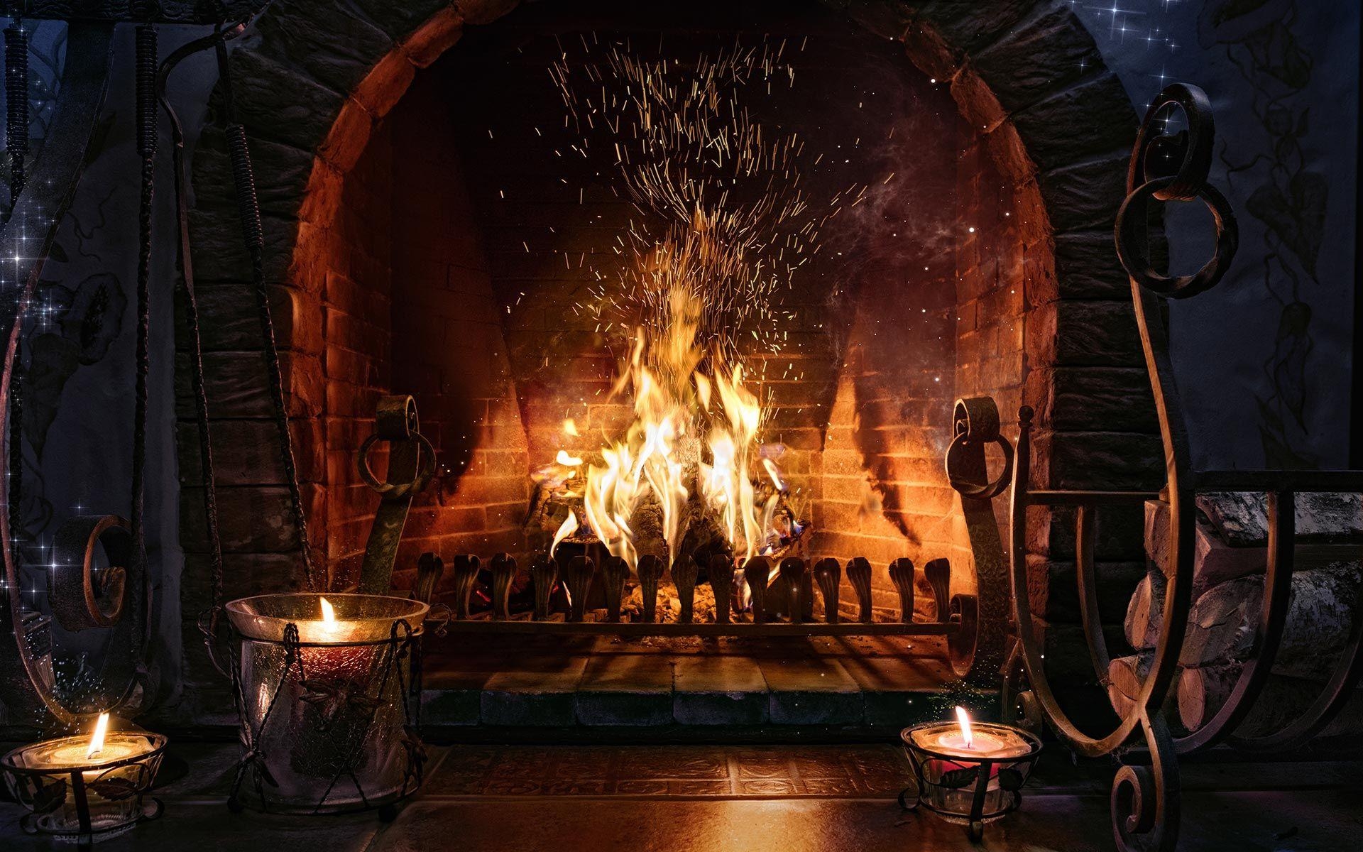 Kamin, HD, Feuer, Ambiente, Wohnzimmer, 1920x1200 HD Desktop