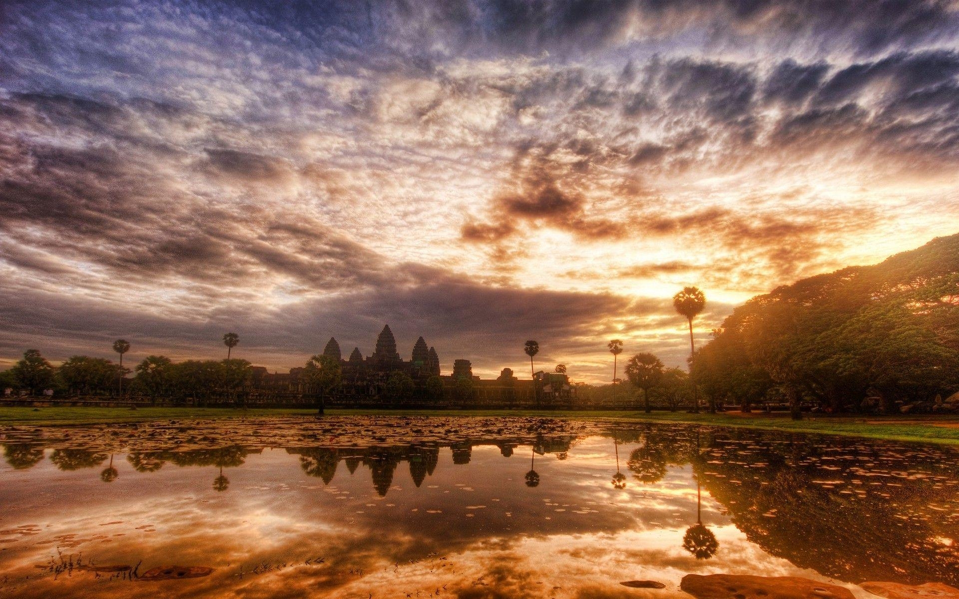 Natur, Landschaft, Sonnenaufgang, Himmel, Tempel, 1920x1200 HD Desktop