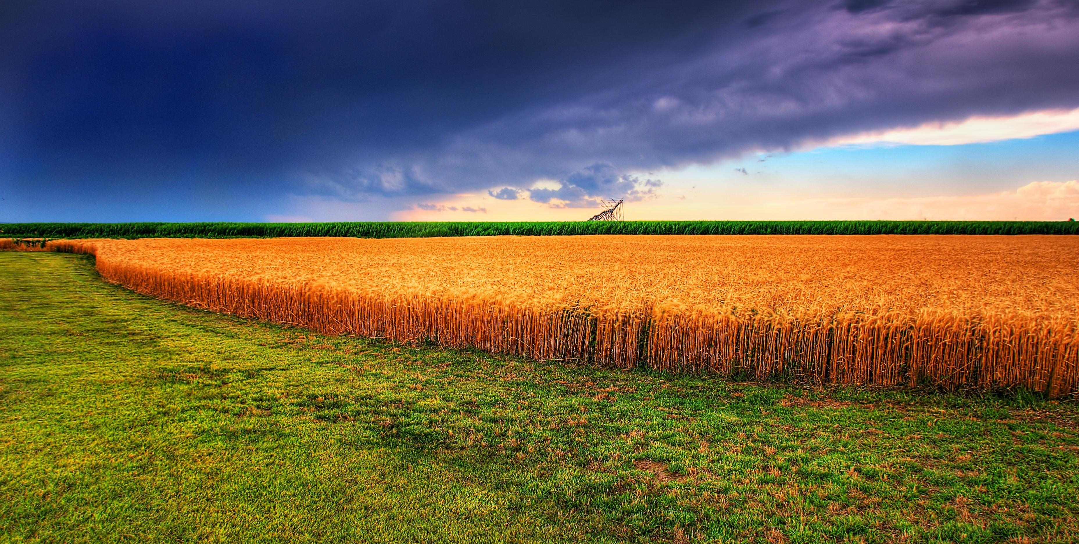 Kansas, Sommer, Reisen, Himmel, Natur, 3720x1880 HD Desktop